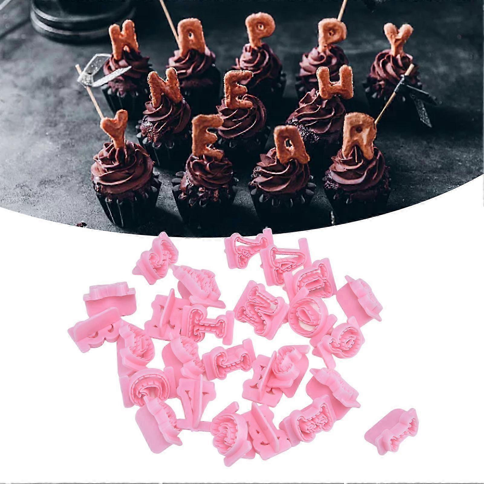 26pcs Fondant Cake Mold Soft Easy Demoulding Heat Resisting Number Cake Mold for Biscuits Chocolates CandiesUppercase Letters 2025