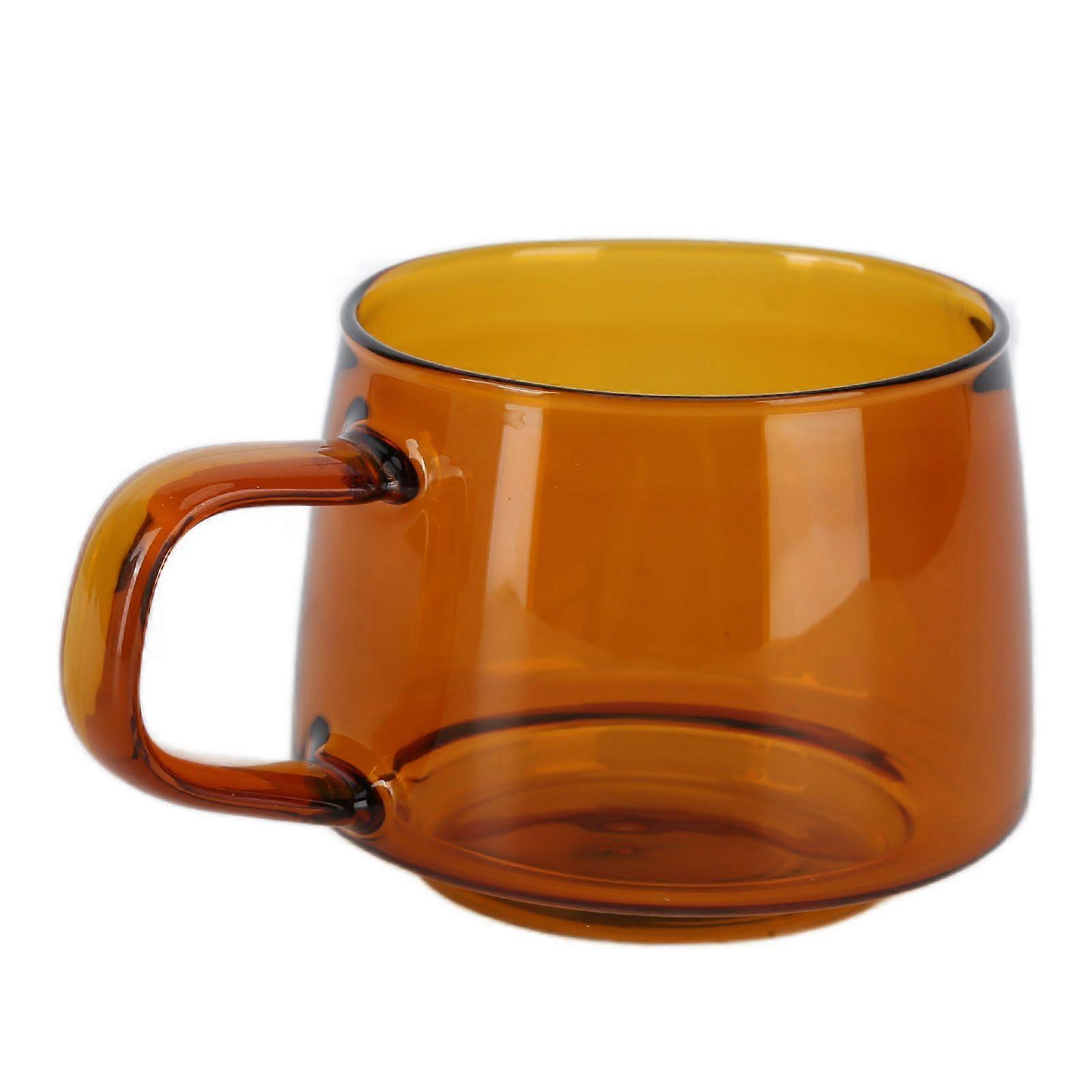 Tasse à café transparente 250ML Borosilicate Tasse en verre Thé Eau Lait Tasse avec poignéeSuccinite