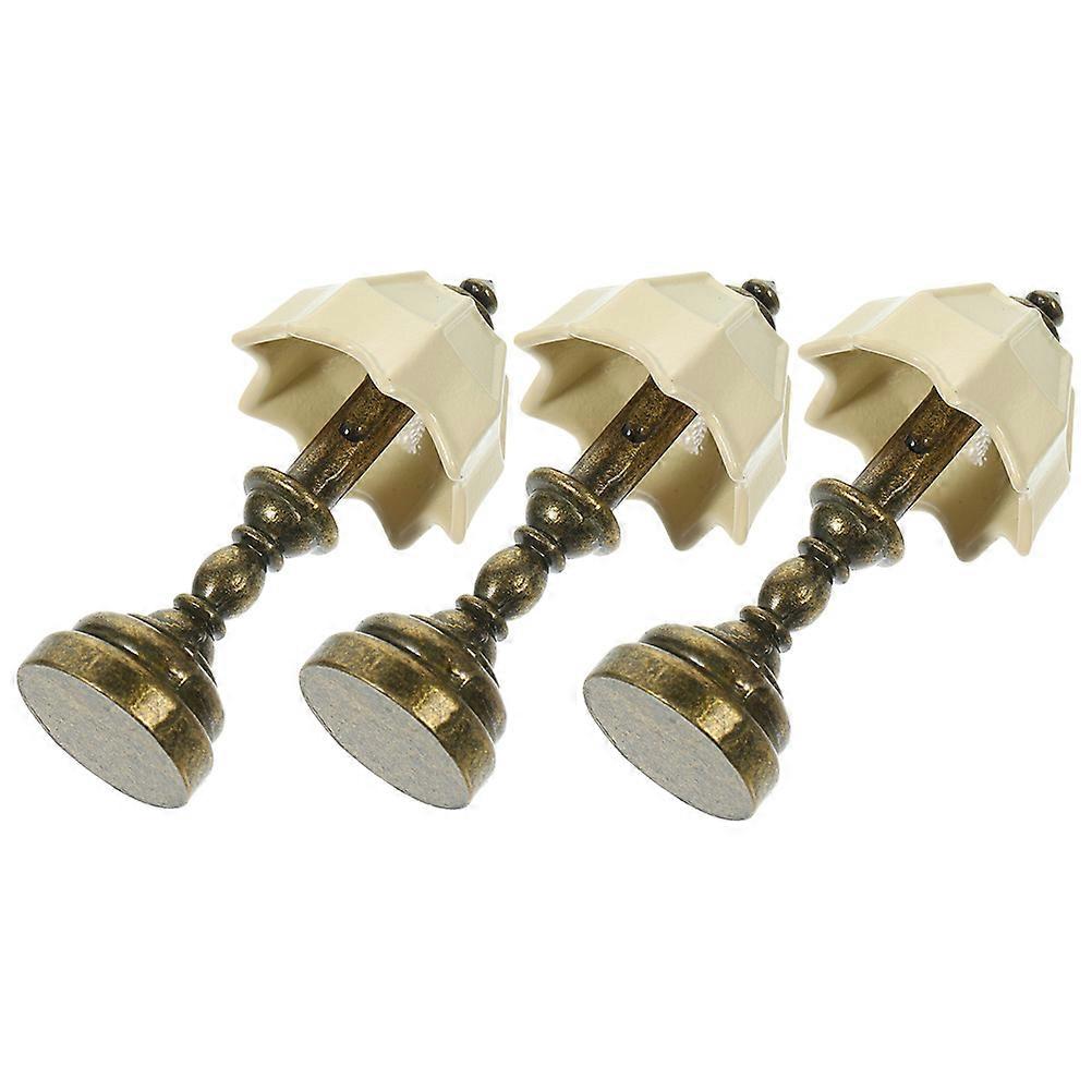 Miniature Table Lamp Dollhouse Table Lamp Model for 15Pcs Bedside Light