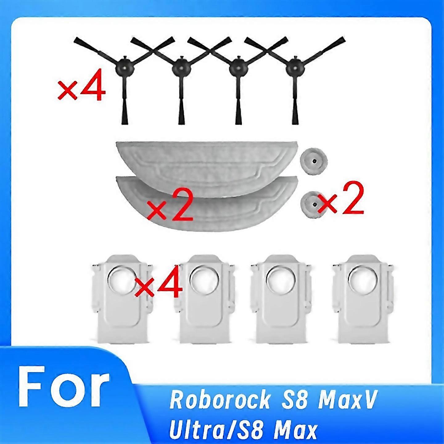 12 Pcs  Robot Cleaner Parts Main Brush Set