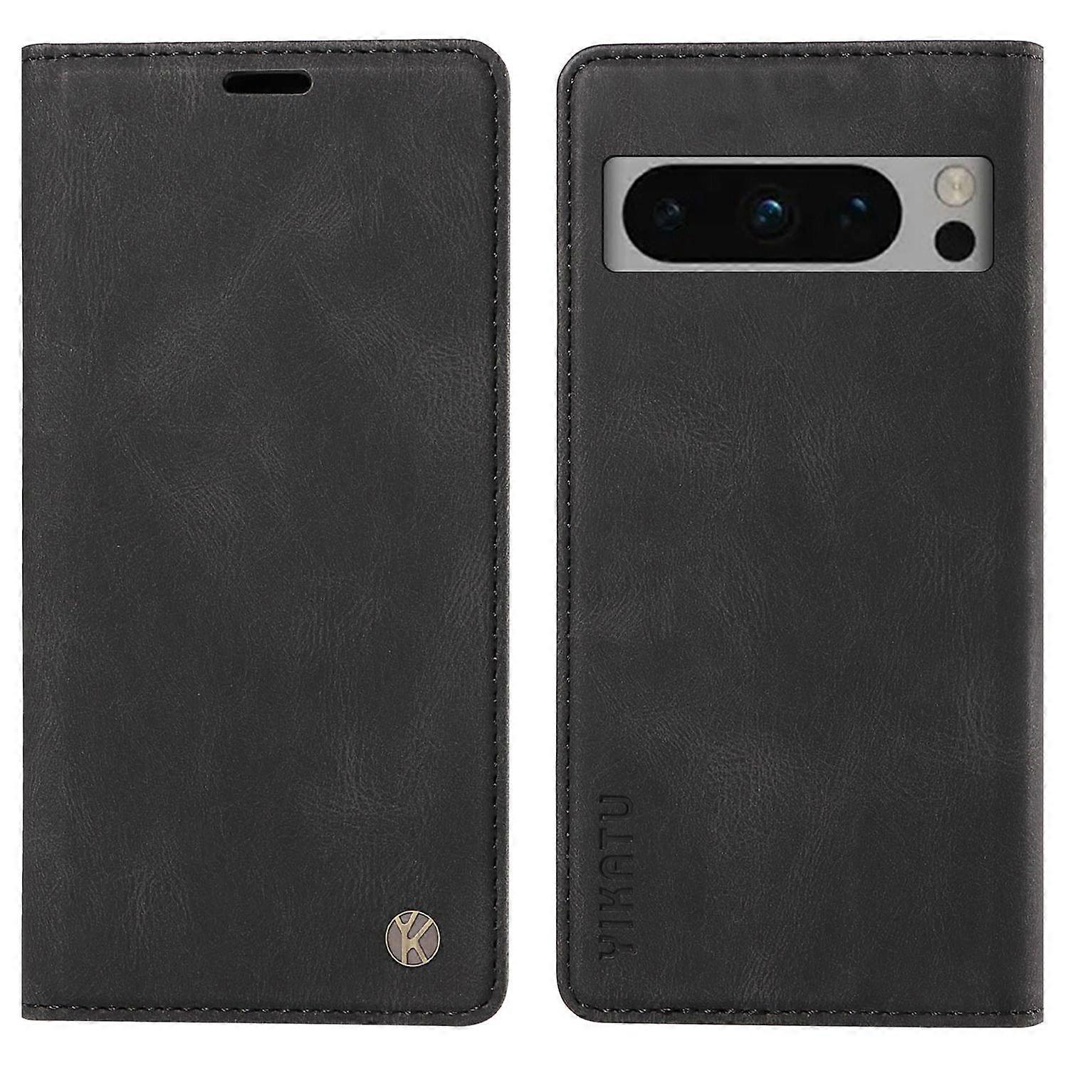 YIKATU YK-004 For Google Pixel 8 Pro Skin-touch Leather Cover Viewing Stand Shell Wallet Phone Case