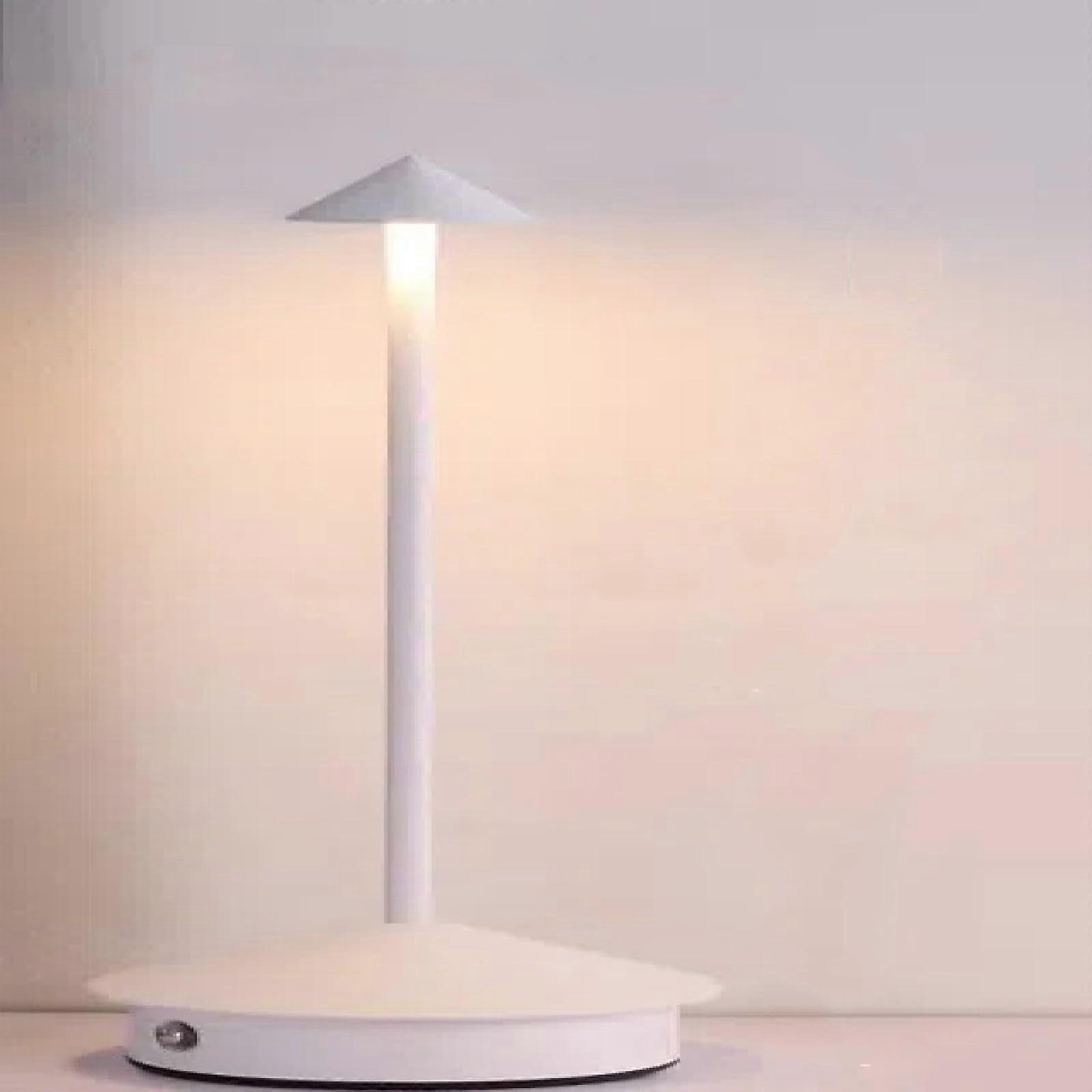 Creative Pointed Hat Table Lamp, Restaurant Lighting, Cafe Light, USBC Charging, Dimmable LED, Warm White 3000K
