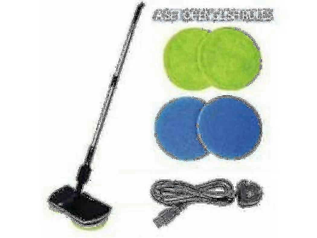 2-in-1 Cordless Electric Floor Cleaner - Spin Scrubber & Polisher with Reusable Pads for Hardwood Tile and Laminate_CD