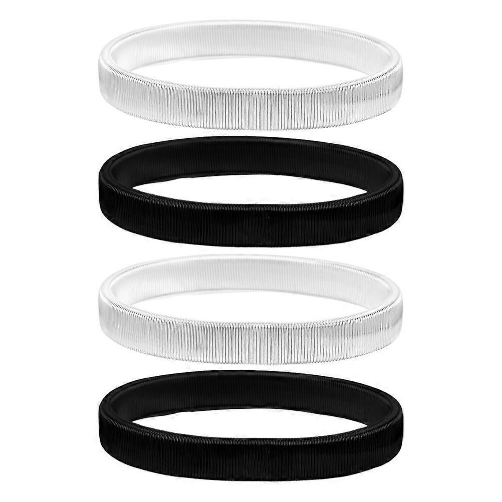 Wraps Bangle Bracelets For Daily Wear Interlocking Snake Chain Bracelet Assorted Color Holding Up Sleeves 4Pcs