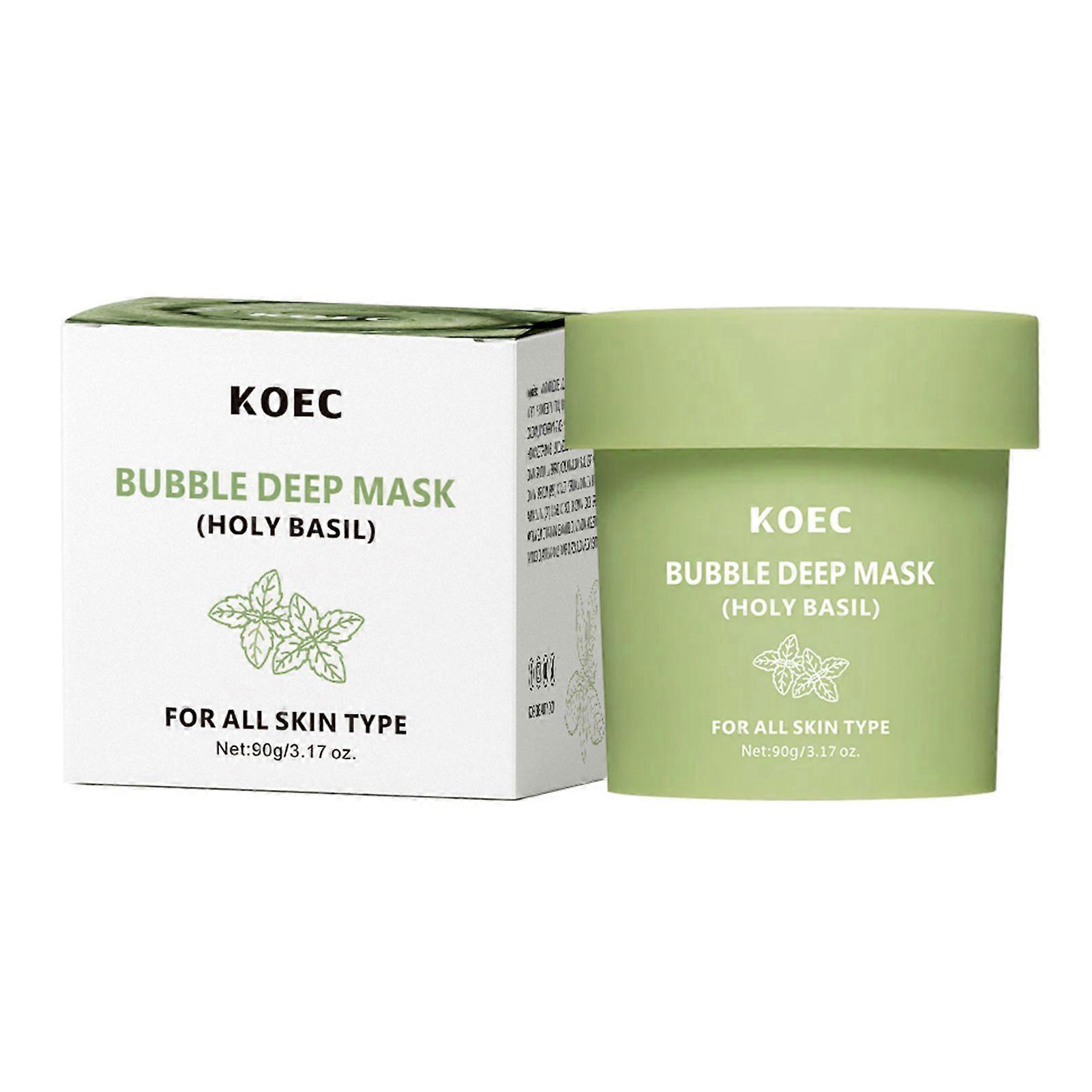 Bubble Deep Mask, Deep Cleansing Facial Mask for Pores & Blackheads, Clay to Bubble Wash-Off Mask for All Skin Types