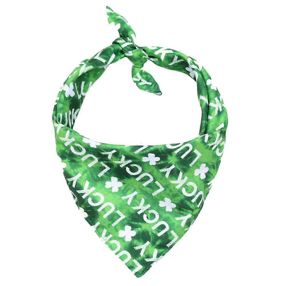 Pet Saliva Towel Washable St. Patrick's Day Pattern for Pet Use 1Pcs