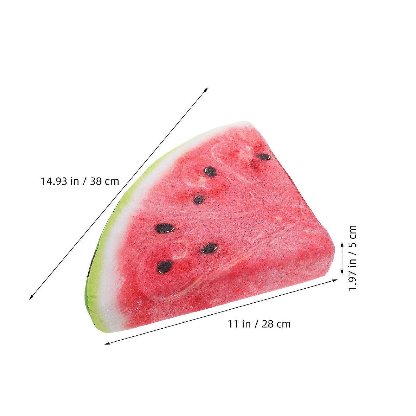 Photography Props For Photoshoot Watermelon Plush Pillow Indoor Use Children's Toy Red Color 1Pcs