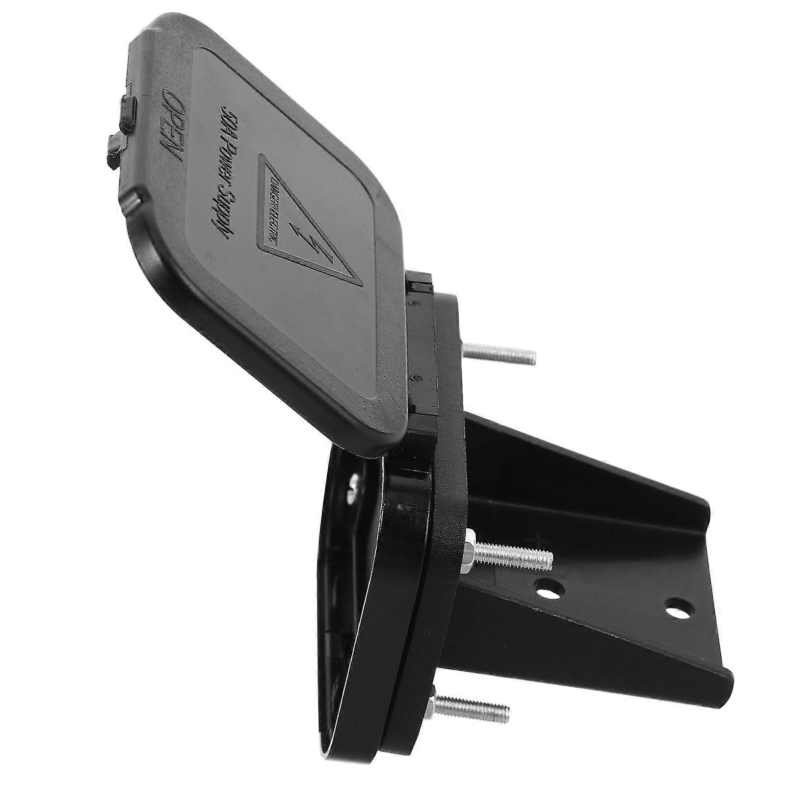 Black Plug Mounting Panel for Quick Disconnect with Dust Cover 2Set