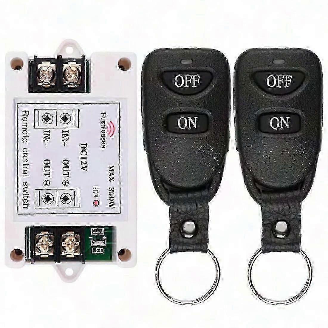 DC 12V 40A Relay Remote Control Switch 1CH 433Mhz Wireless for Water Pump Controller and More