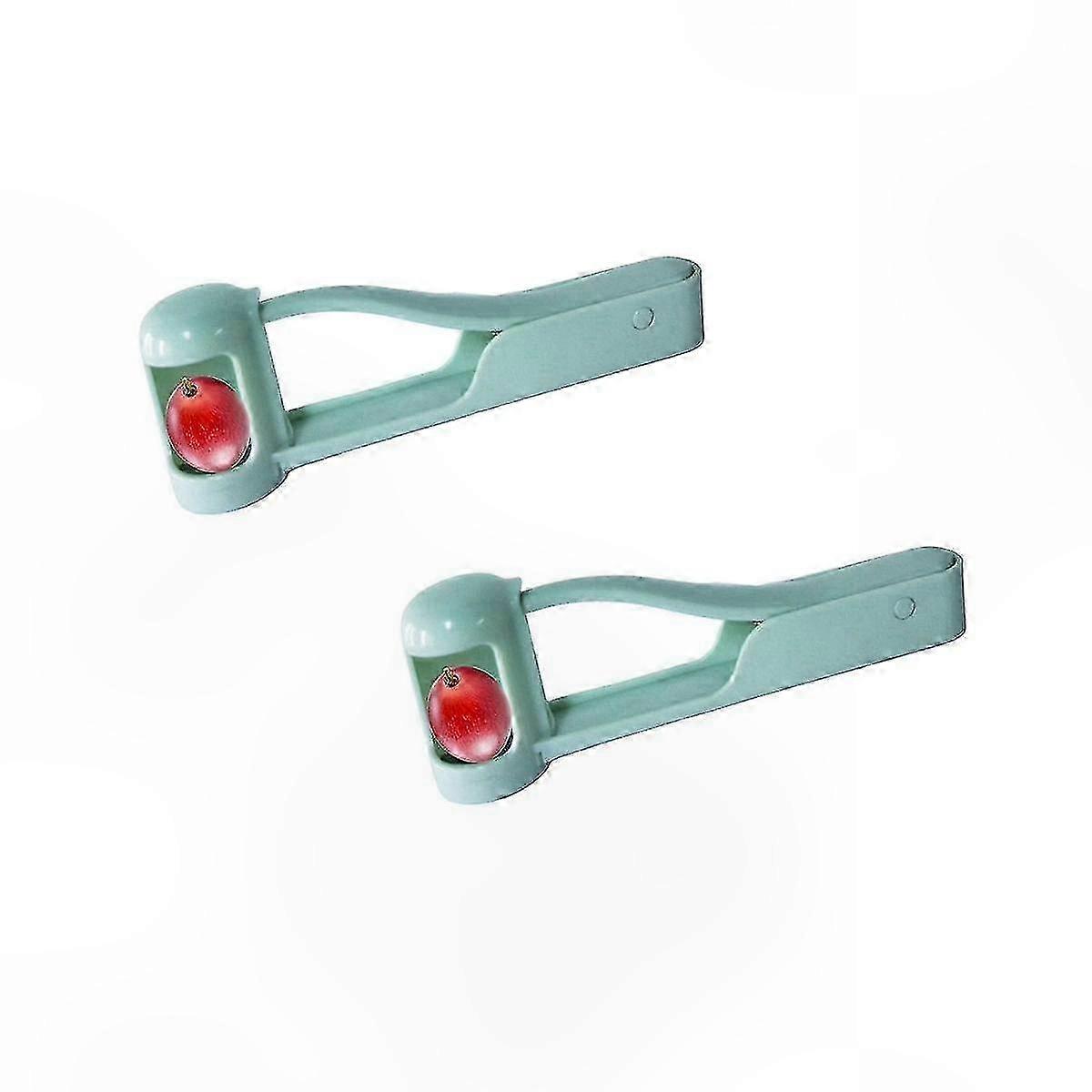 Safe Fruit Cutter for Kids - 2 Pack Tool for Slicing Grapes, Cherry Tomatoes, and Strawberries