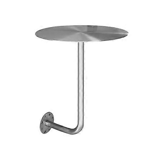 Stainless steel bar table Wall Mounted Side Table LShape Bracket Round Table 50x50x45cm Easy Assembly