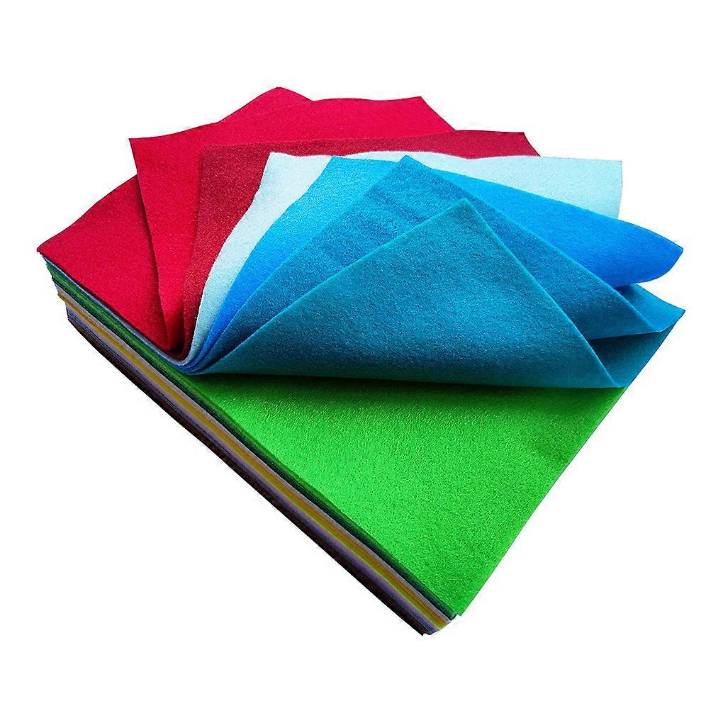 40PCS Non-woven Felt Fabrics Sufficient Cloth Sheet Needlework for Patchwork