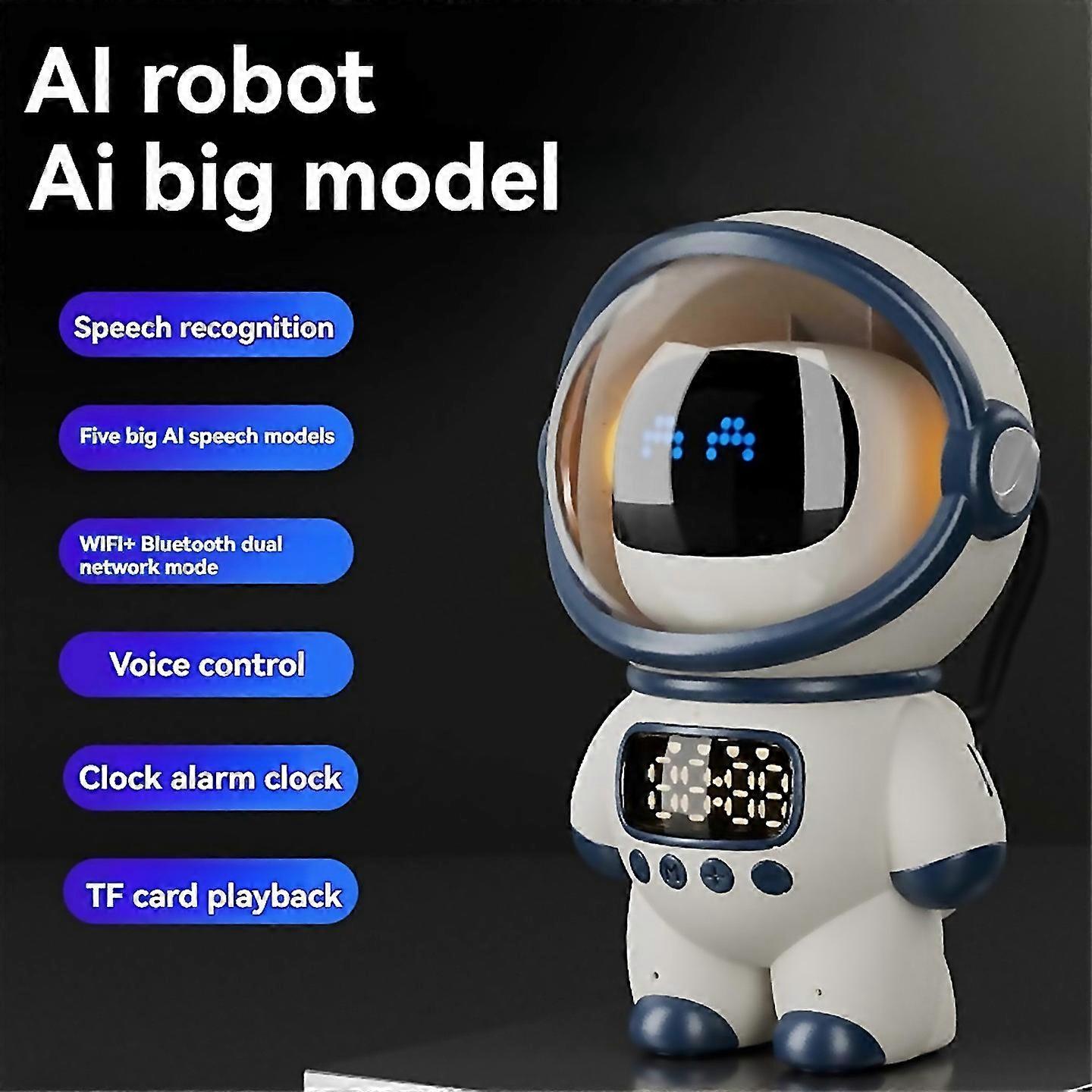 Pour Smart Ai Robot Bluetooth Haut-parleur Réveil Fm Radio