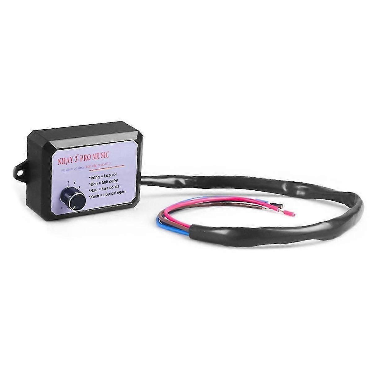 12V-24V Musical Electronic Horn Controller 3+ Pro Horn Speaker Sound Control Unit with Volume Switch