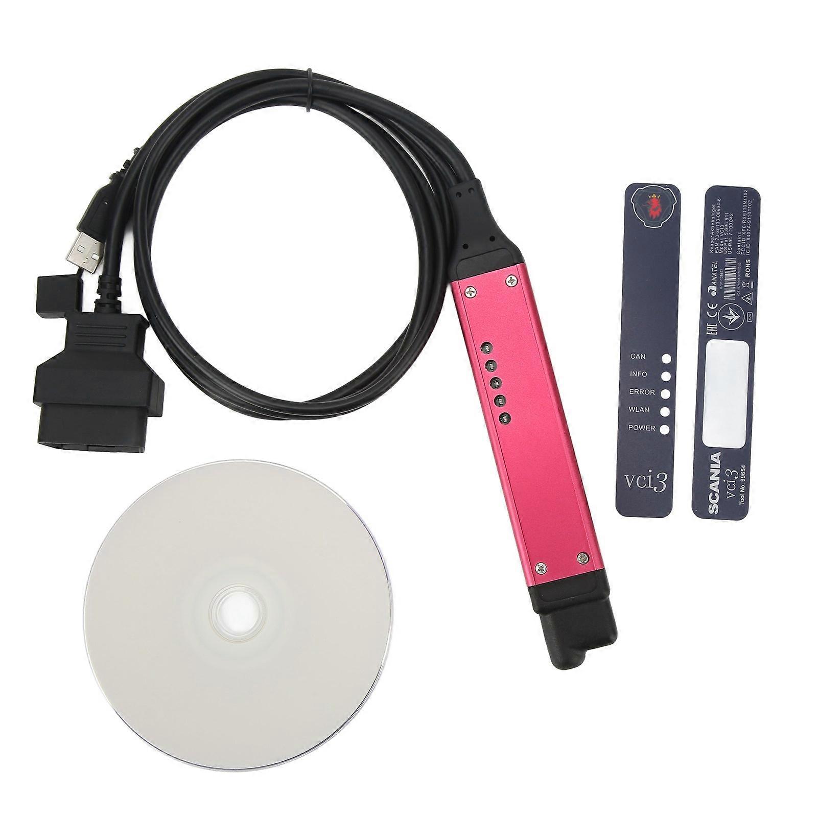 VCI 3 Scanner, Wireless Engine Fault Code Reader, Diagnostic Tool for Scania Trucks and Buses