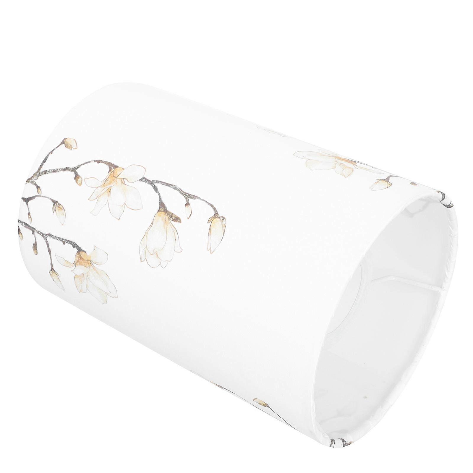 Fabric Lampshade Replacement Simple Round Lampshade For Lamp Bulb Cloth And Iron 20X14CM Bulb Protection 1Set