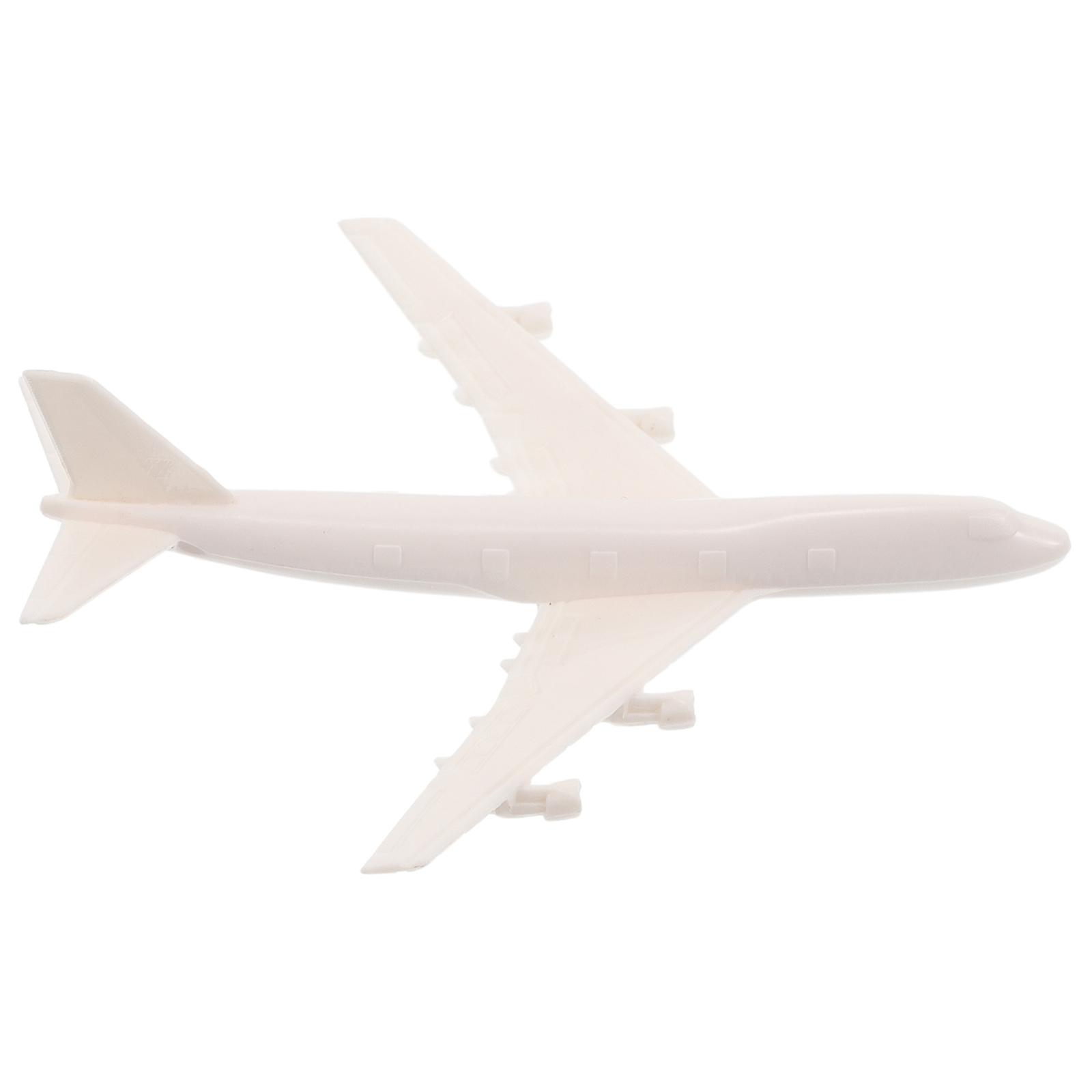 Model Aircraft Plastic Scale Model for City Planning 4Pcs
