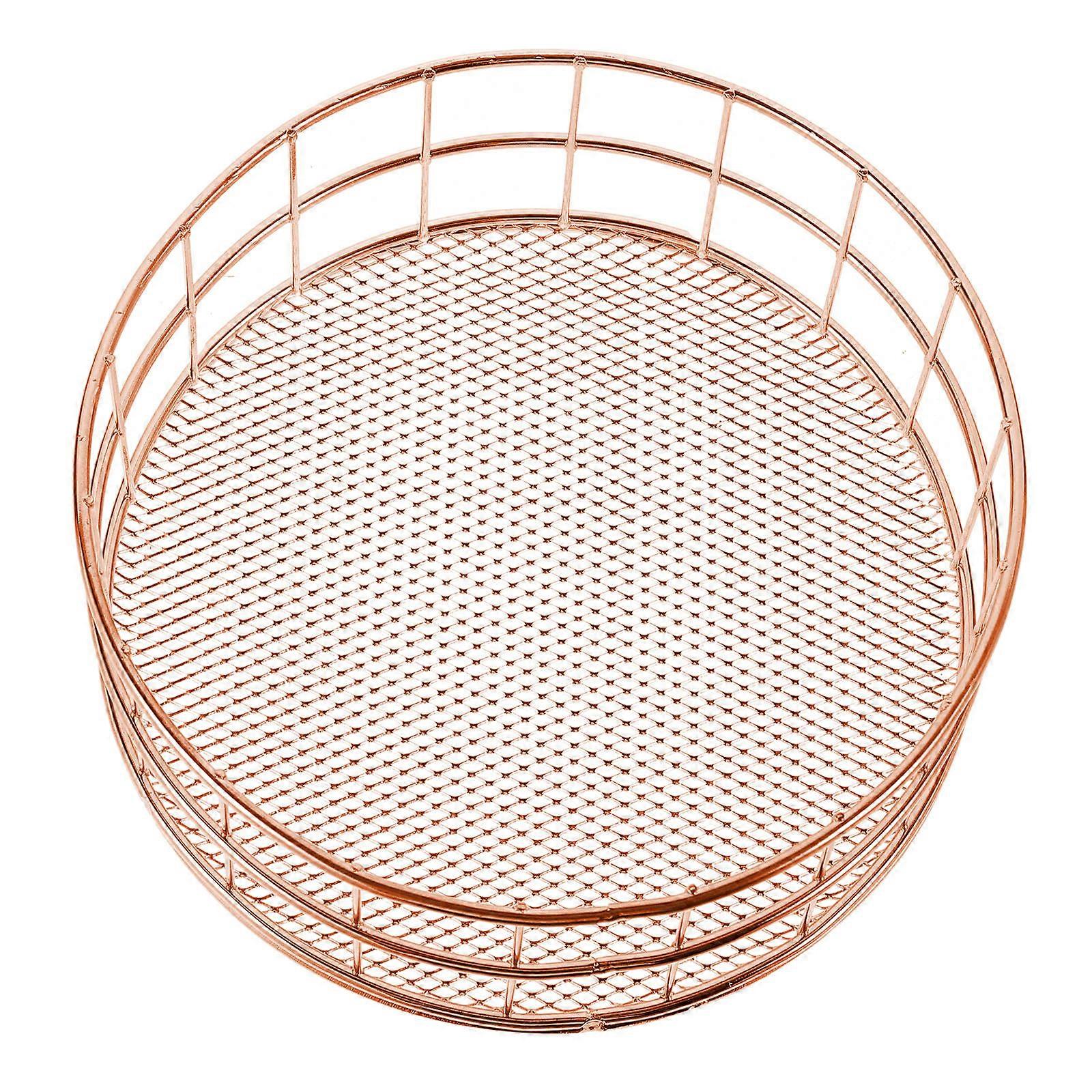 Iron Basket for Storage Using 5Pcs Metal Storage Organizer Desktop Basket