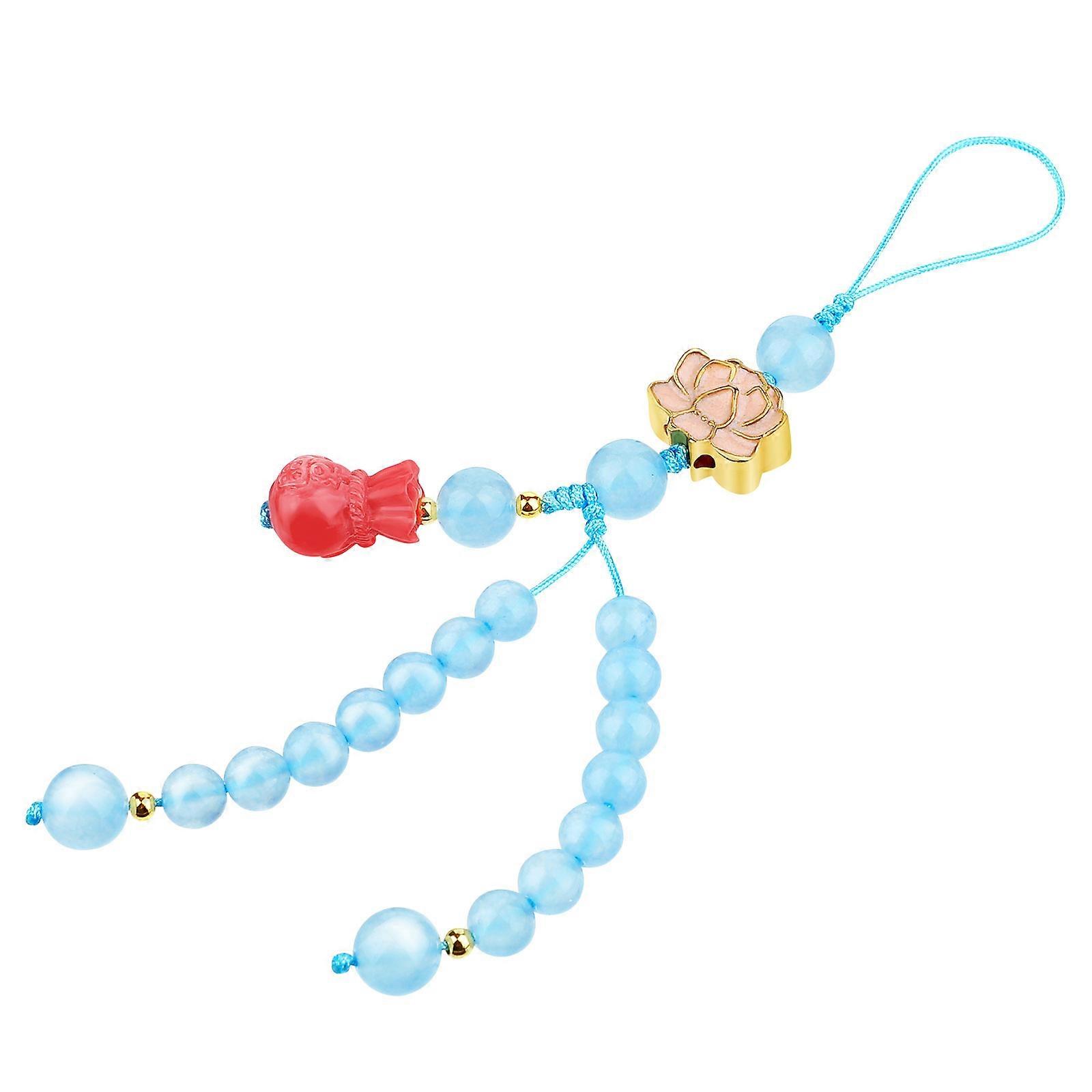 Phone Lanyard Beaded Lotus Shape Charm Lightweight Accessory For Daily Life 1Pc