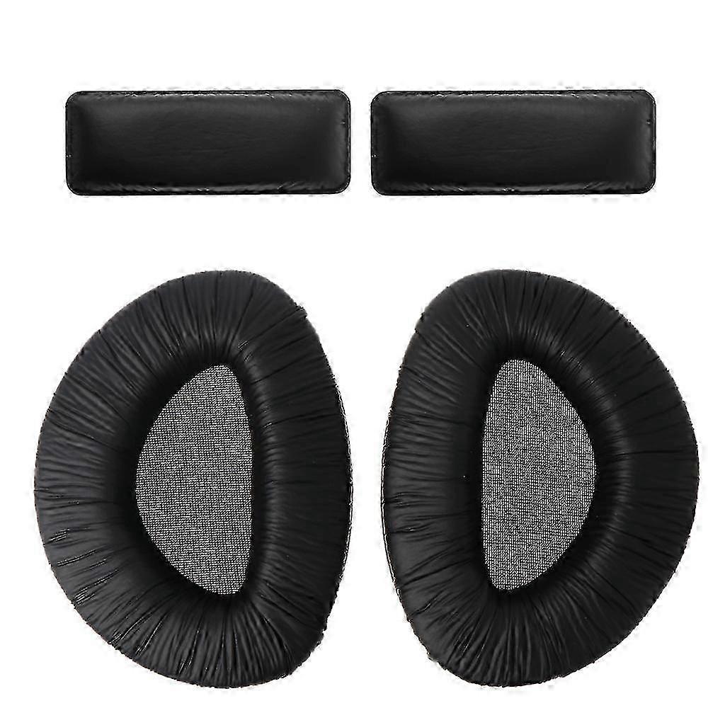 1set Black Soft Foam Earpads Ear Pad Cups Cushion With Headband Set Replacement For Sennheiser Rs160 Rs170 Rs180 Headphones 2025
