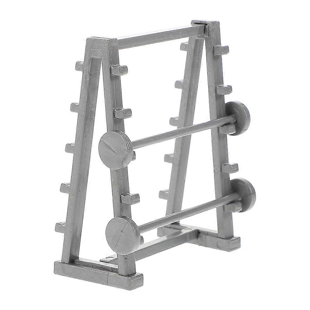 Mini Exercise Equipment Decoration For Dollhouse Collection Display 1.9×1.7×1.6in Authentic Plastic Design 2Pcs
