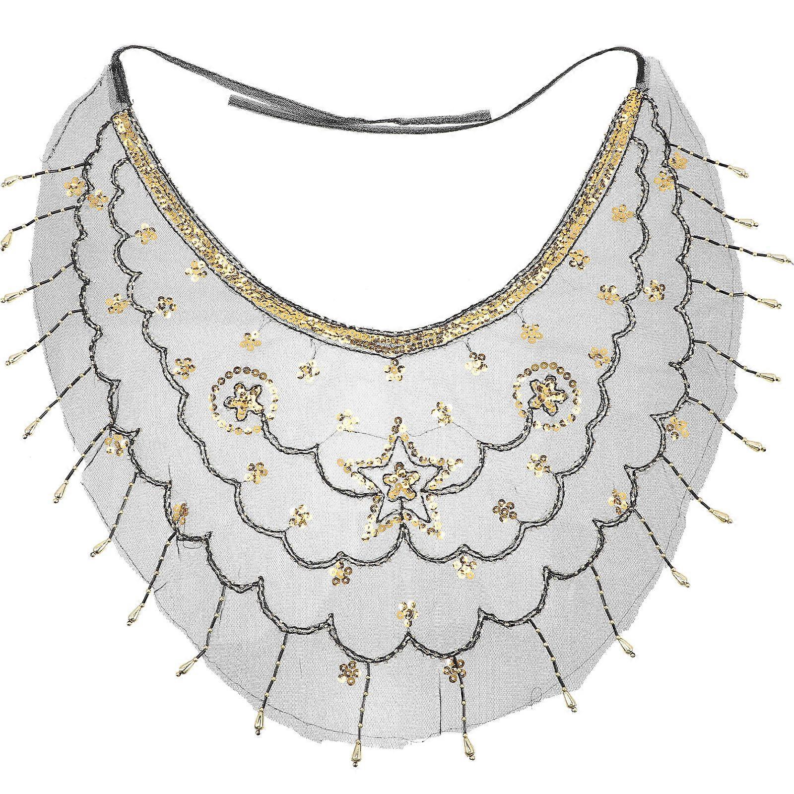 Black Belly Dance Veil for Women Dance Performance