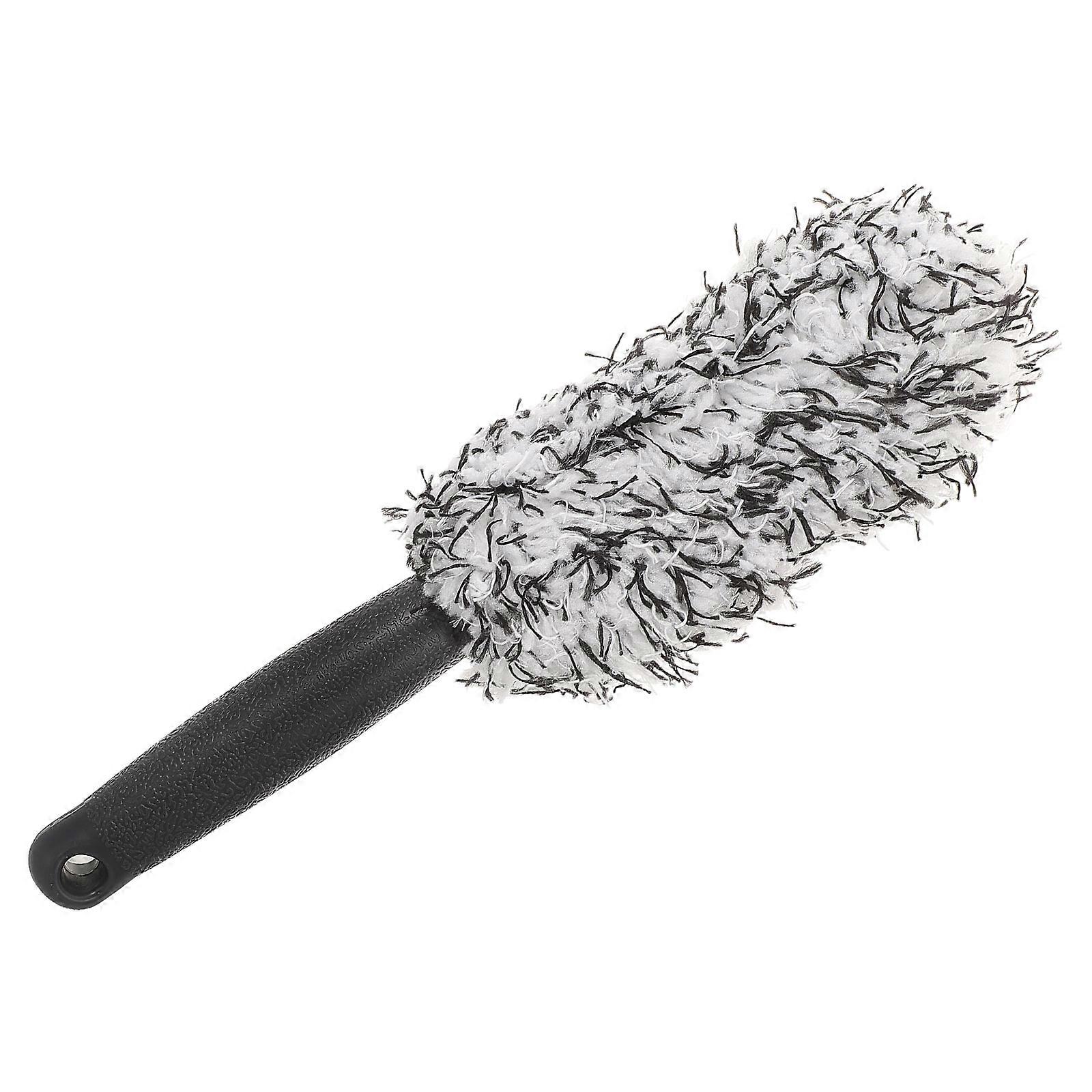 Car Tire Brush 5Pcs Plush and Plastic Material for Commercial Use Car Detailing Multi Color Tire Cleaning Brush for Vehicles