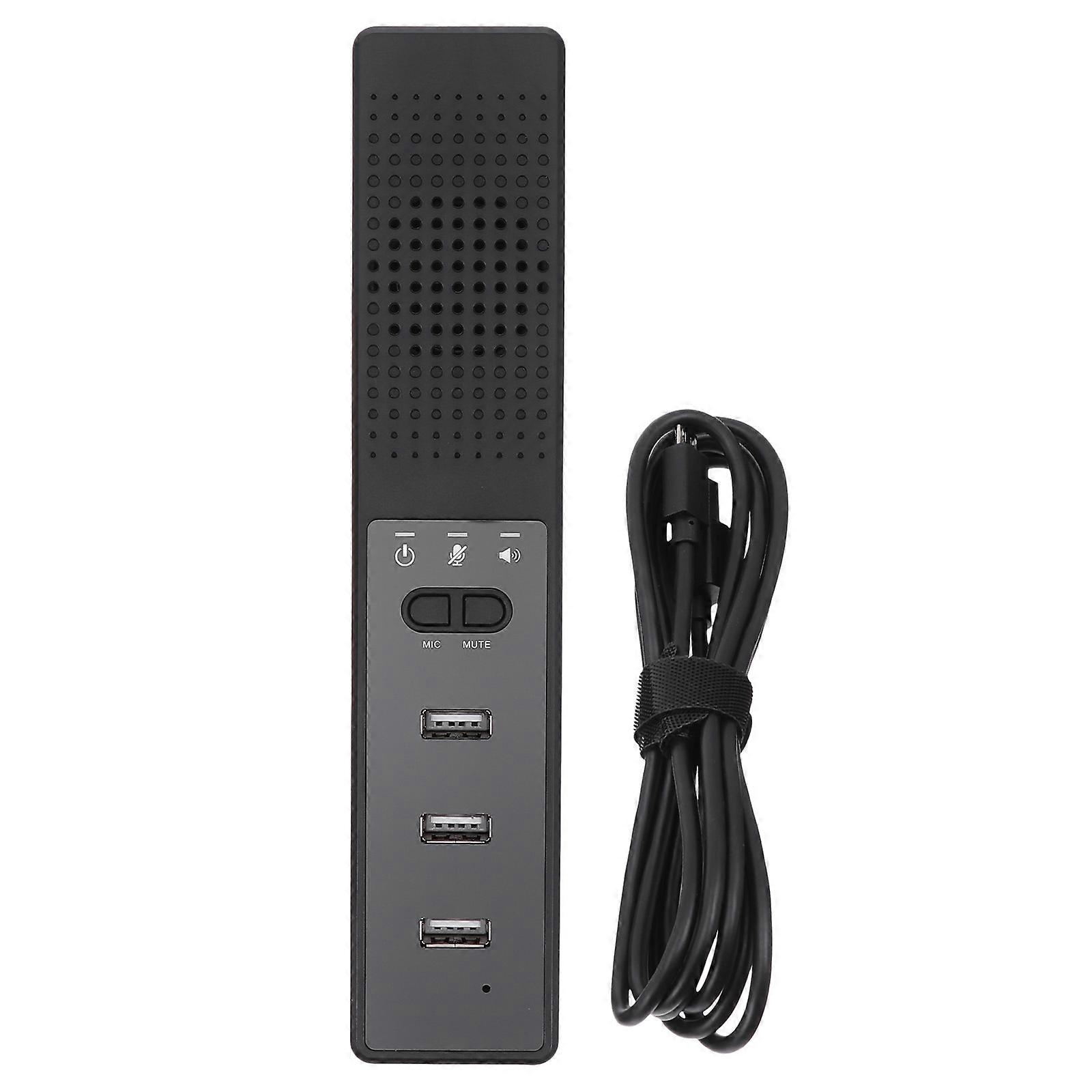 Mini Audio Desktop Speaker with 3 USB Interface for Computer Use 2Pcs