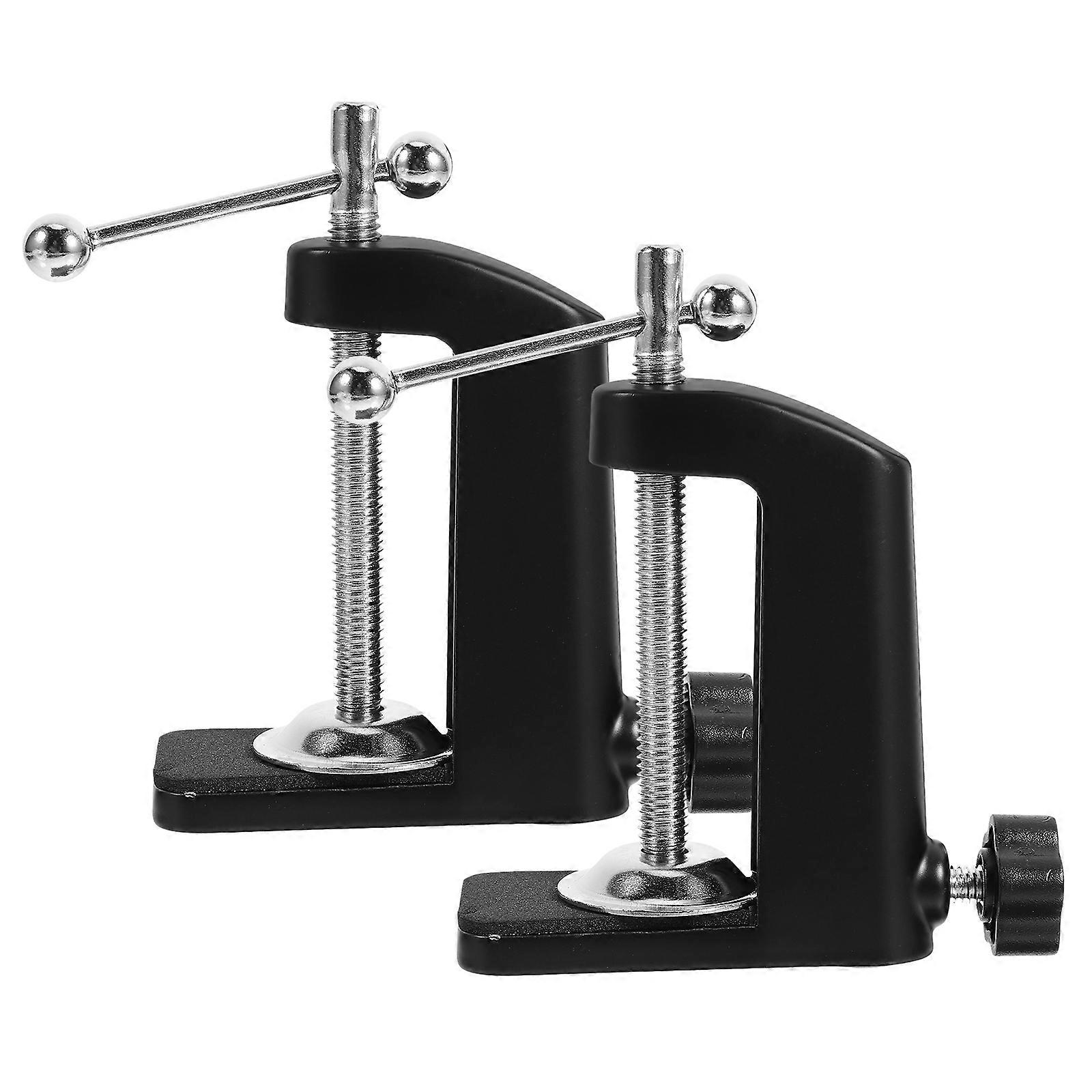 Table Clamp for Microphone Stand for Versatile Use 4Pcs Iron