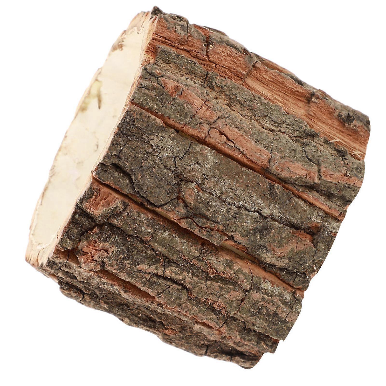 8Pcs Rustic Style Flower Pot Wooden Container Ideal For Party Home Decor 9x8x8cm Organizing Household Items