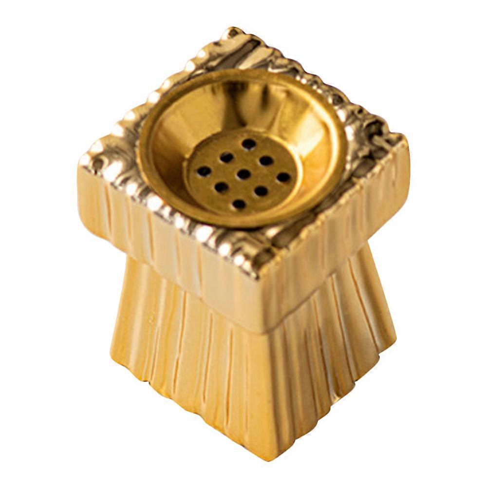 Ceramic Censer Incense Holder for Aromatherapy 2Pcs Golden Style