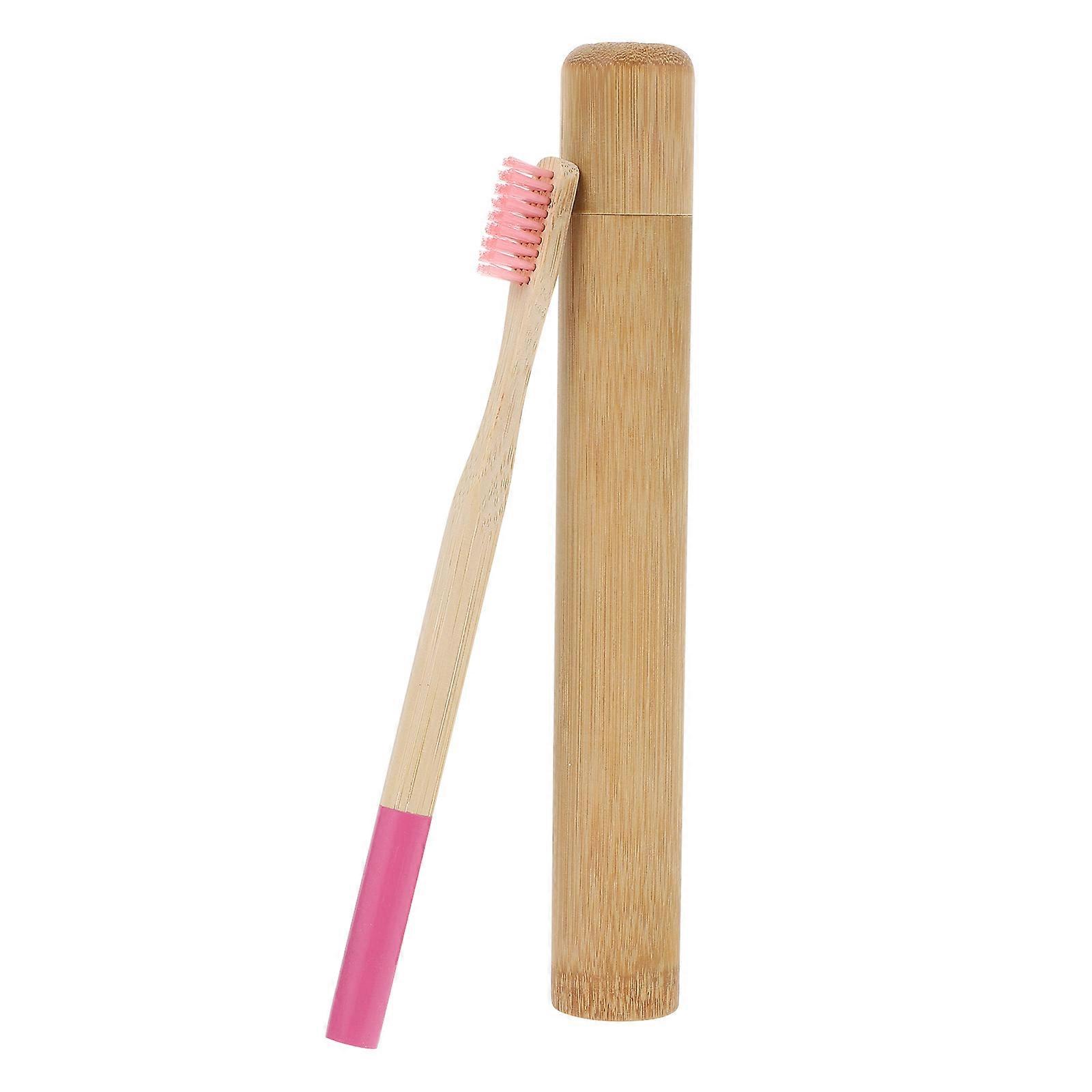 2Pcs Travel Toothbrush Oral Hygiene Item For Daily Use Featuring Round Handle And Design