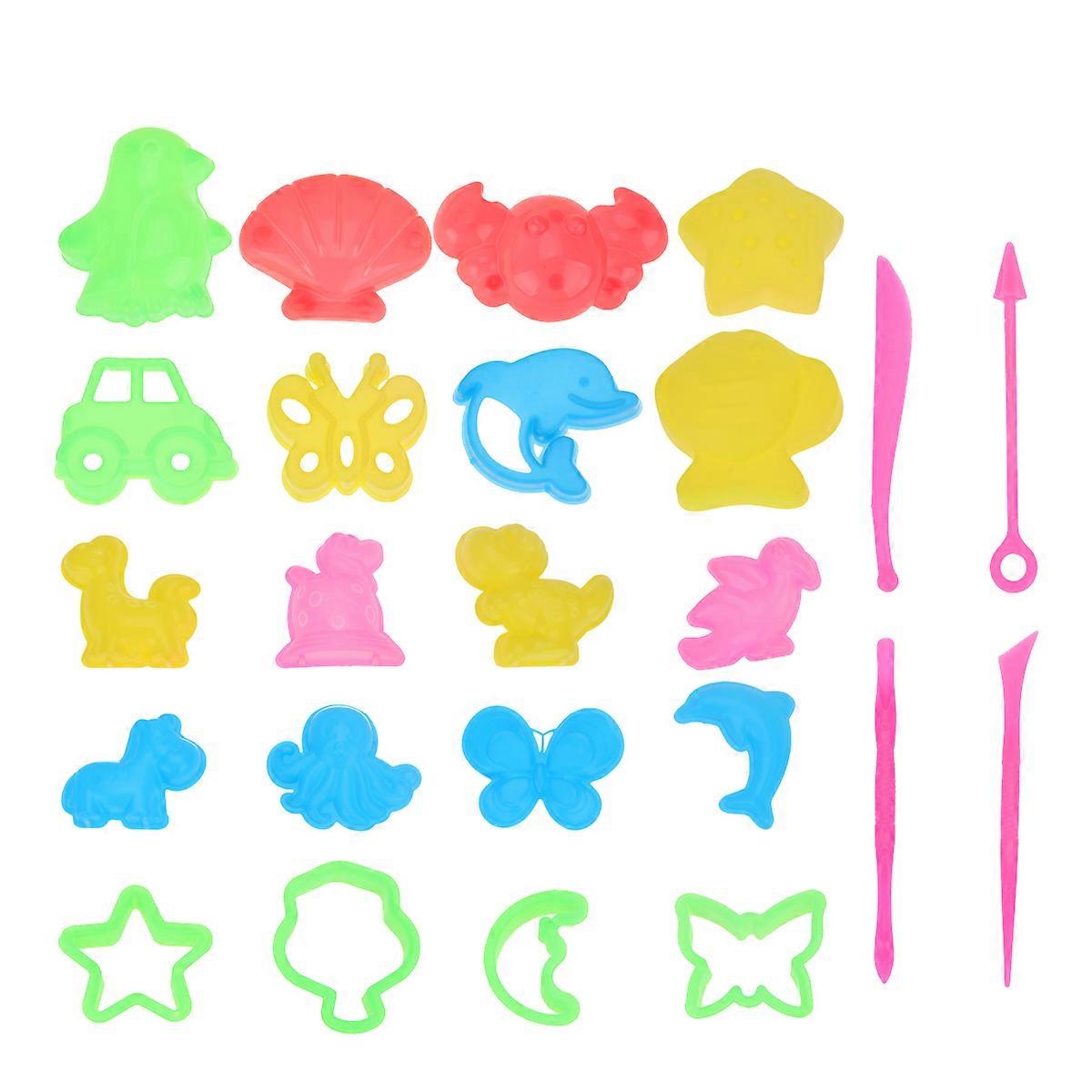 Plasticine Mold 64Pcs Creative Space Toy Sand Mold for Kids