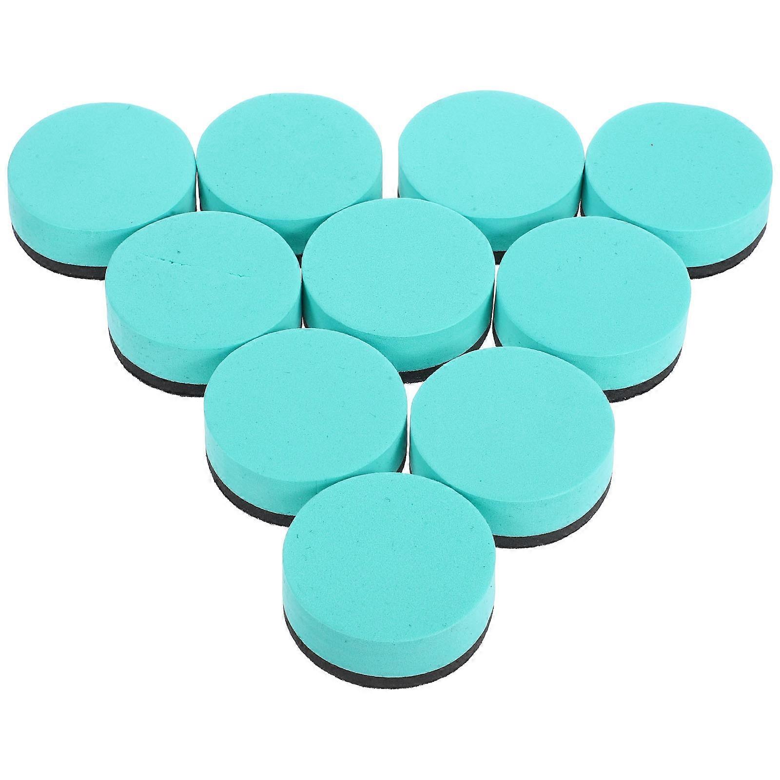 Magnetic Dry Erase Eraser Round White Board Eraser for Schools 50Pcs