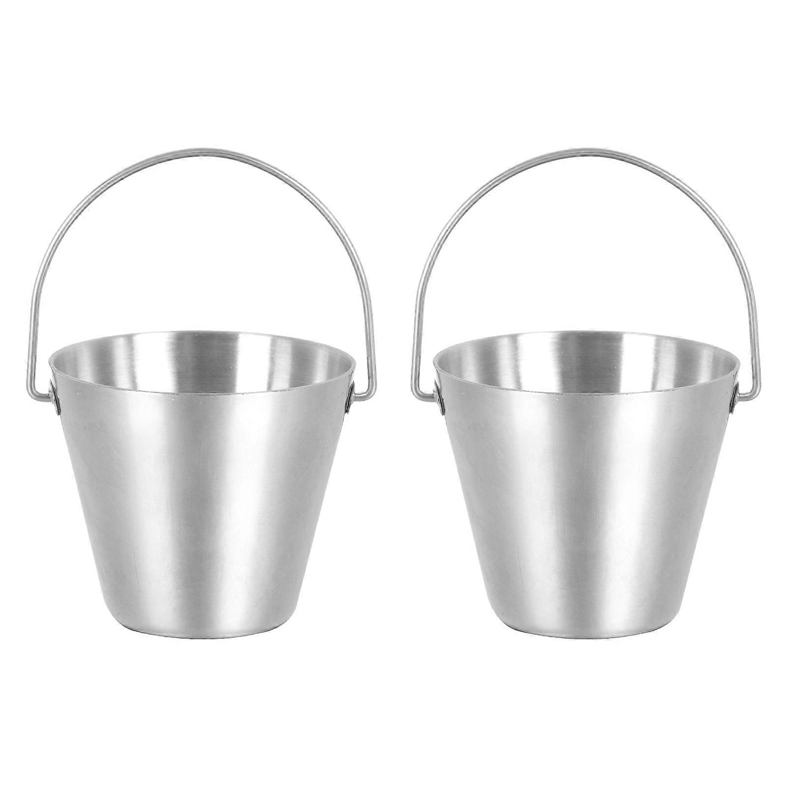 Egg Rack Stainless Steel Egg Storage Bucket for Storage 6Pcs Silver