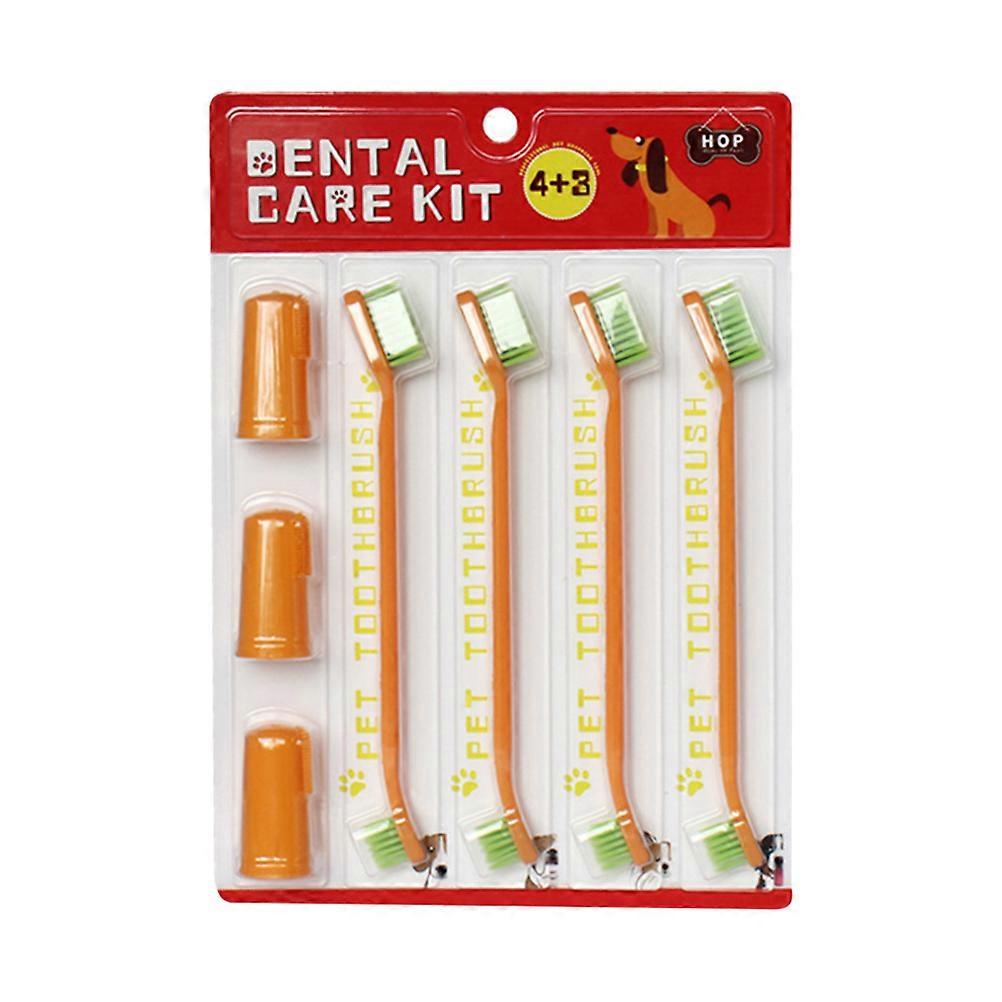 Professional Cat Toothbrush Convenient Finger Toothbrush for Care 2Sets