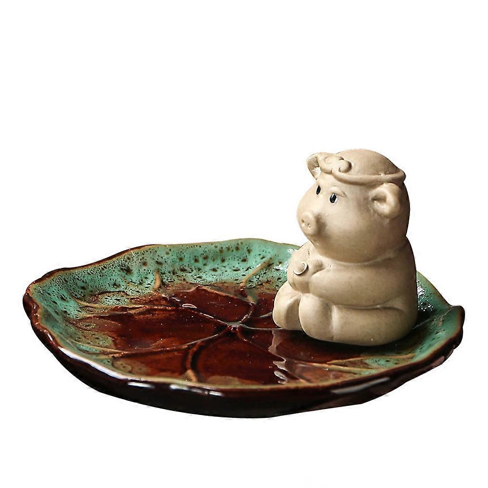 Incense Stick Holder Pig Design for Desktop Decoration 5Pcs