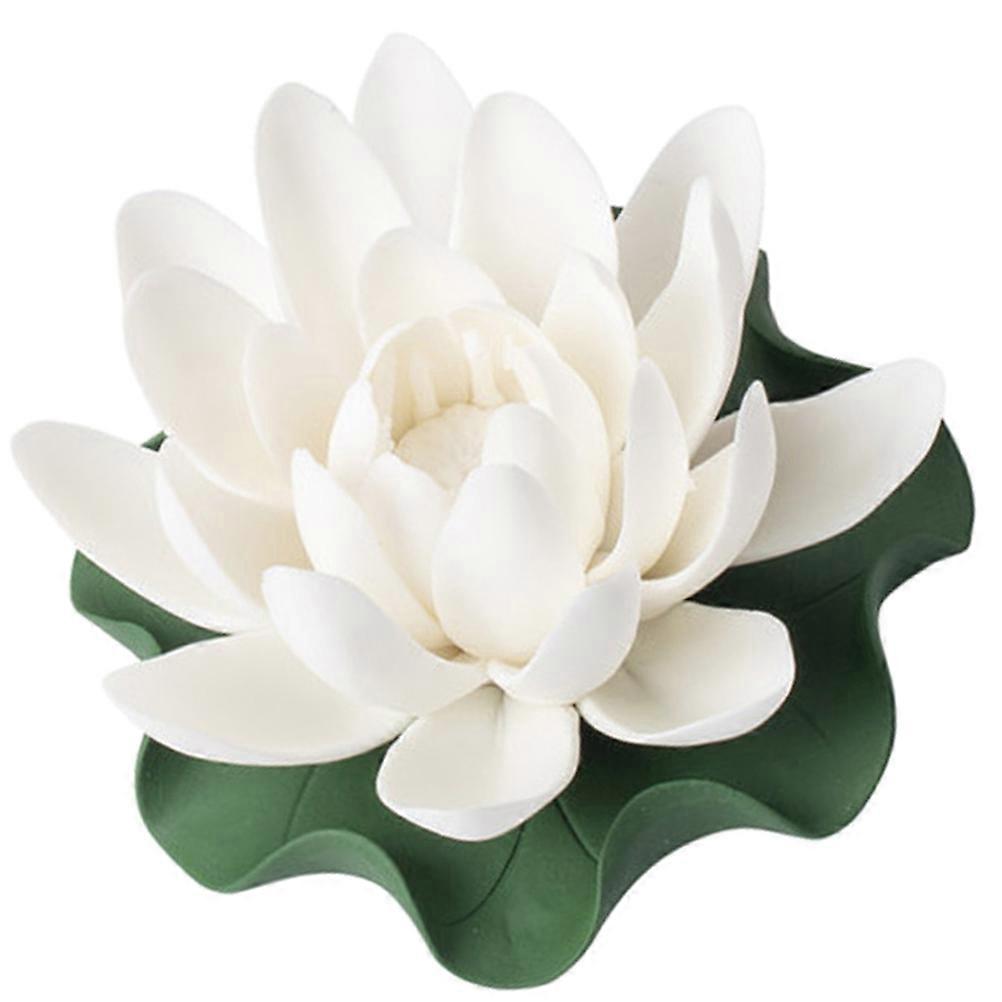 Burner Ceramic Lotus Flower Incense Holder 1Set