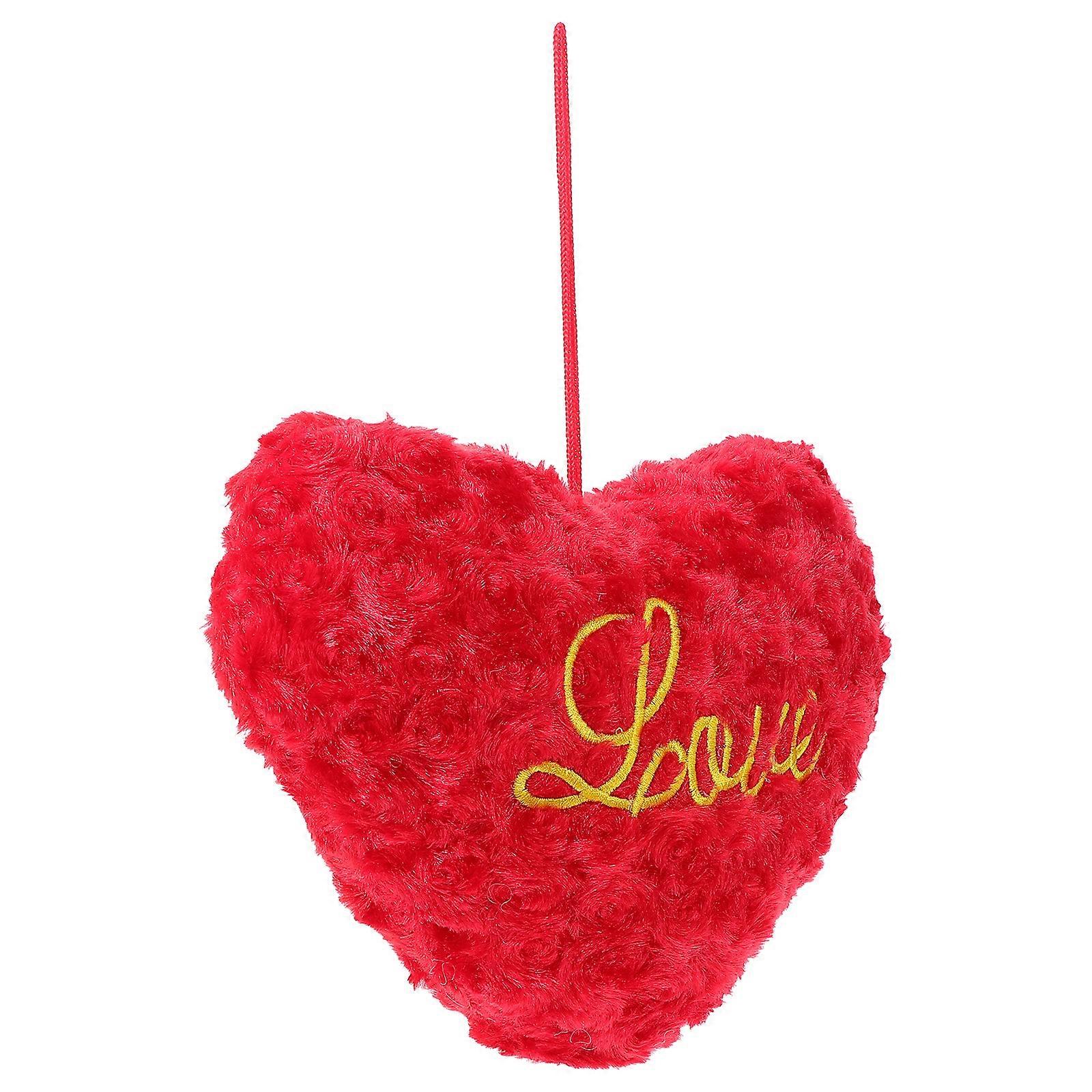 Heart Pillow Plush Throw Pillow for Valentine's Day Decoration 3Pcs