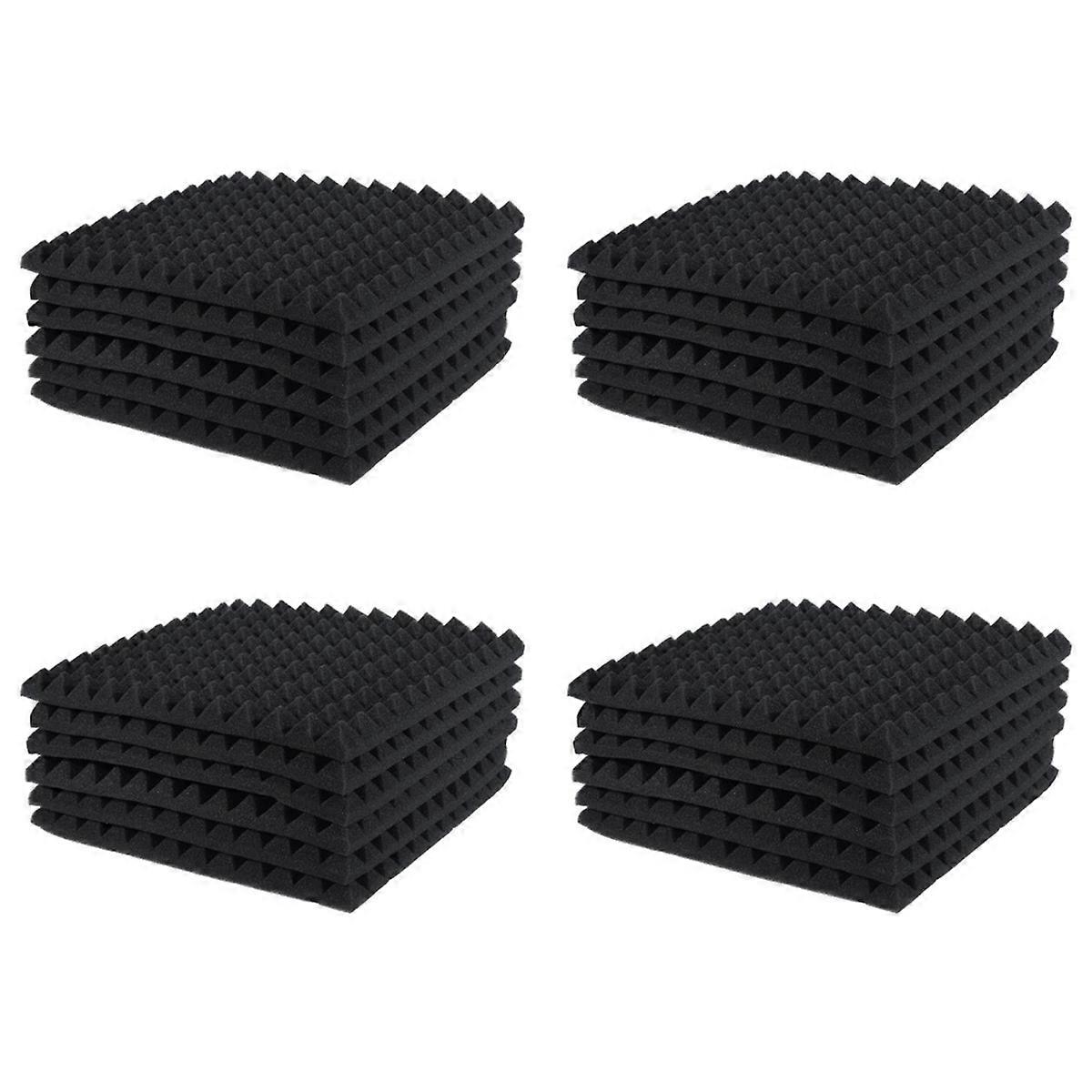 6 Pcs Acoustic Panels Foam Board Studio Sound-Absorbing Wedge Tiles