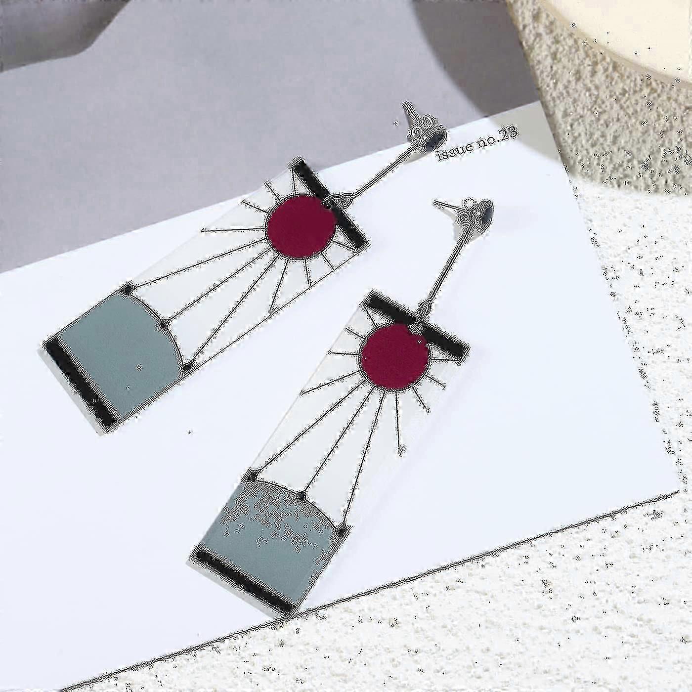 925スターリングシルバー 炭治郎イヤリング、アニメ 鬼滅の刃 コスプレ 炭治郎 ブラックイヤリング 耳クリップ 鬼滅の刃 花札 ハロウィン 男女兼用