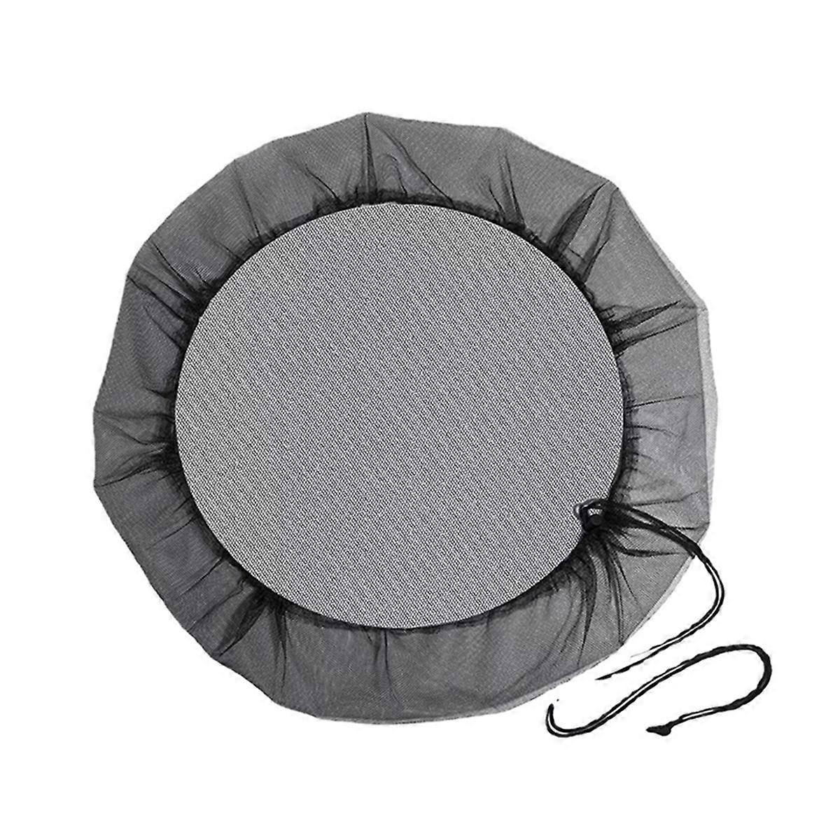 Mesh Cover for Rain Barrel with Drawstring,Rain Collection Barrels Netting Screen to Keep Leaves and Debris Out