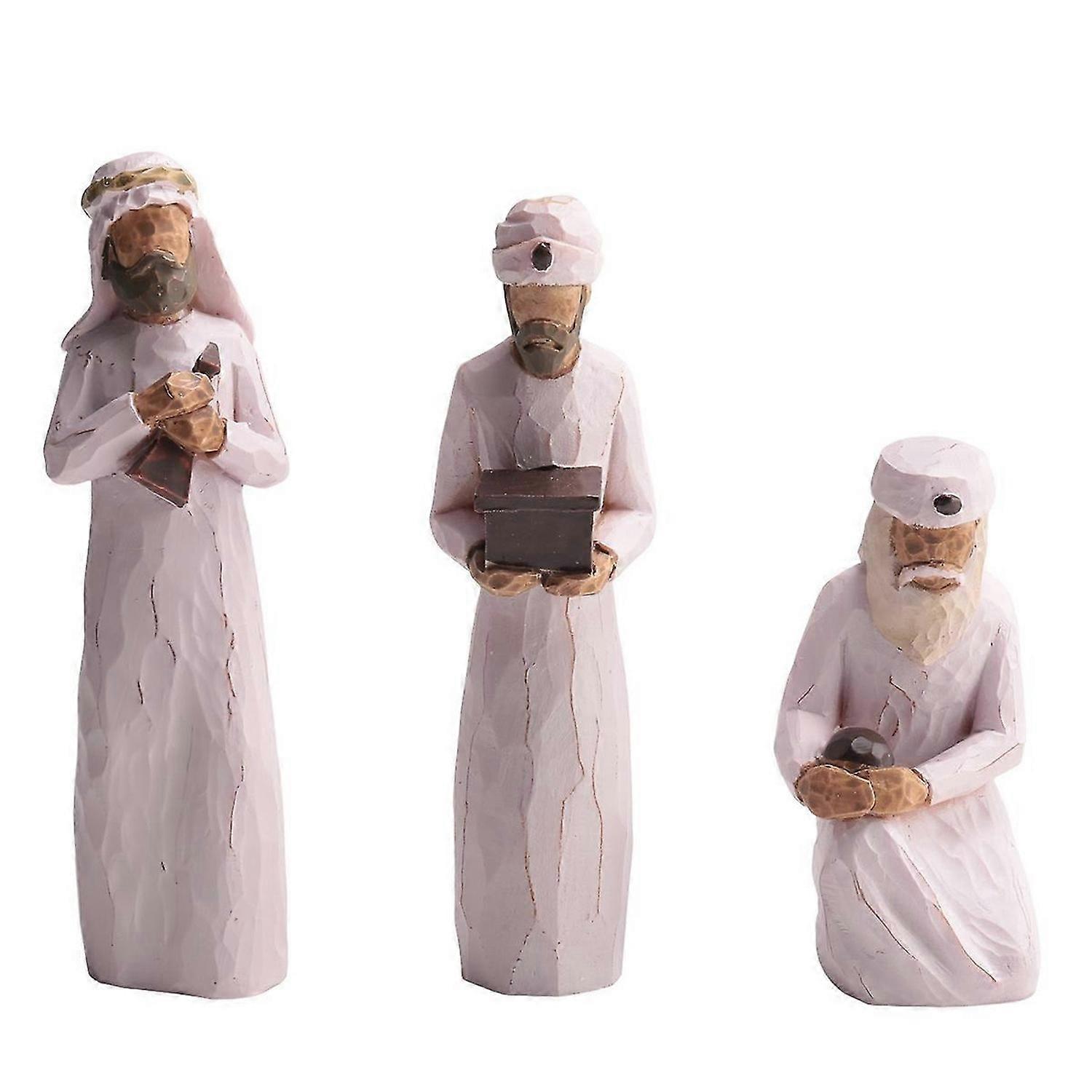 The Three Wisemen, Follow A Star to Find the Light of the World, Set of Walking, Bowing, Kneeling Fi