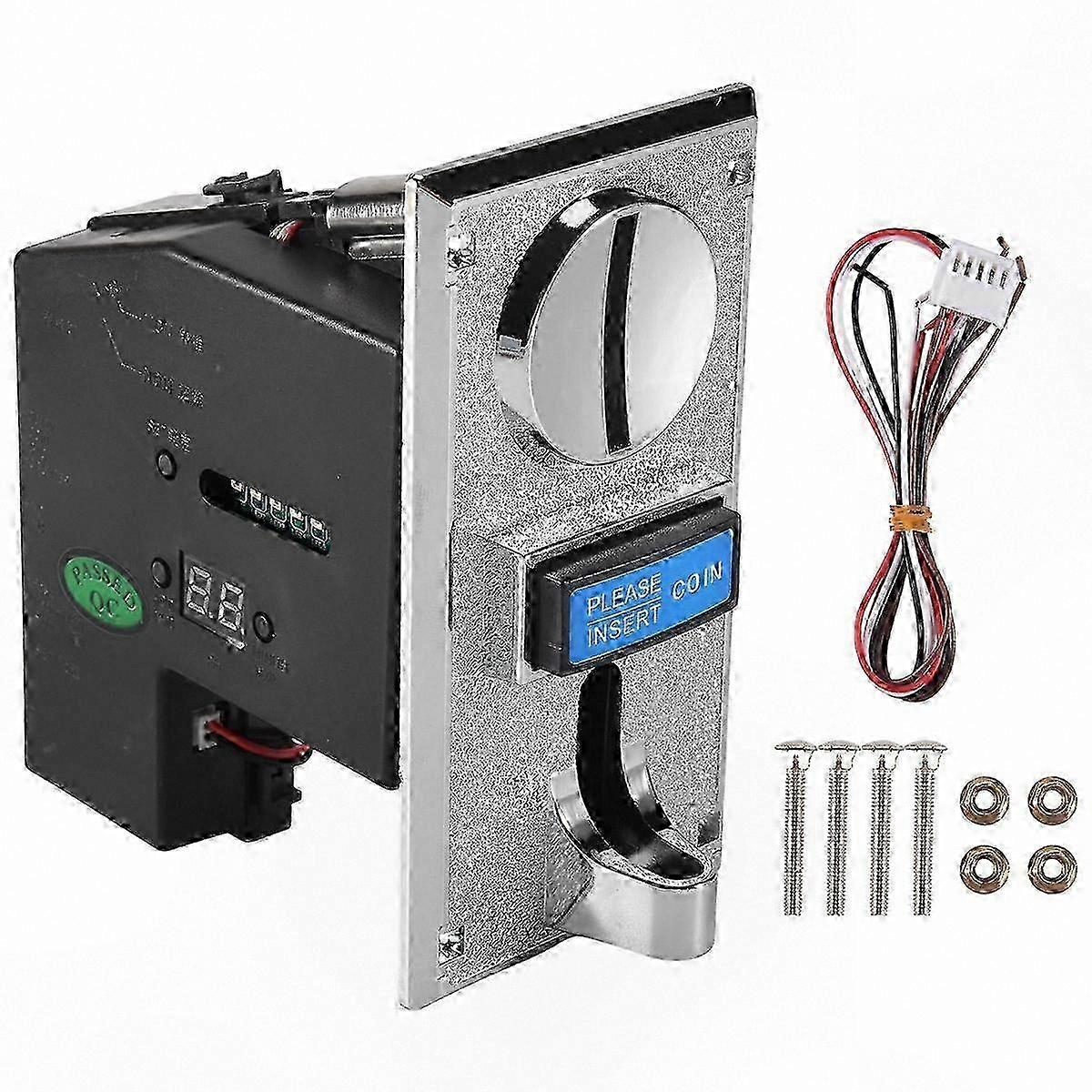 Multi Coin Acceptor for Vending Machines and Arcade Games with Coin Selector Mechanism