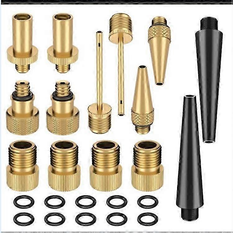 25-26 14pcs Bicycle Valve Valve Adapter Set Bicycle Valve Block Valve Adapter