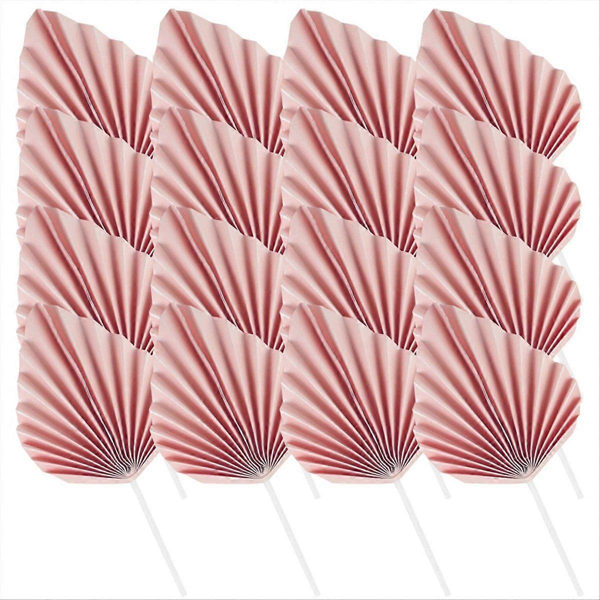 100PCS Tree Leaf Boho Cake Topper Disposable Paper Cake Decorations