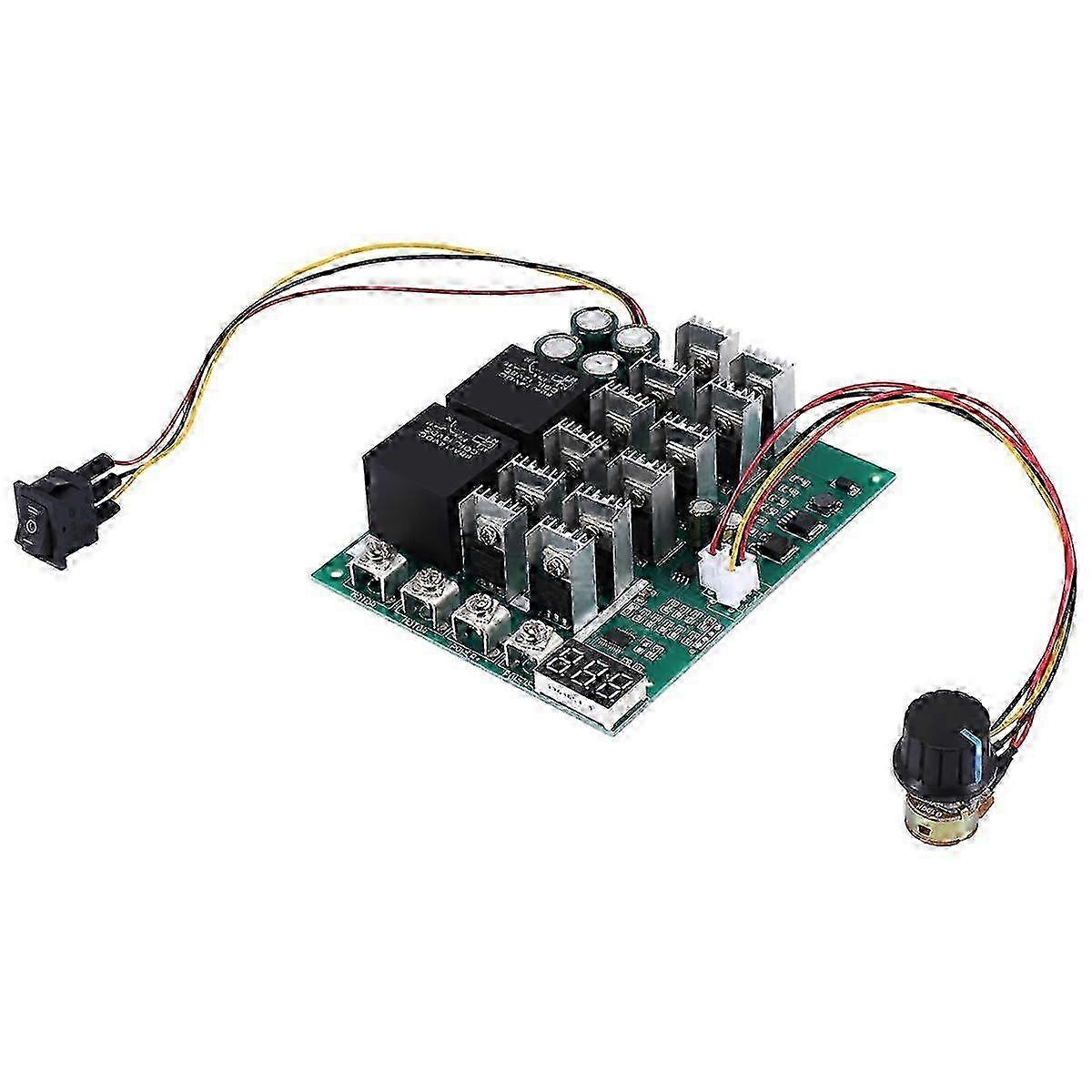 DC 10-55V 12V 24V 36V 48V 55V 100A Motor Speed Controller PWM HHO RC Reverse Control Switch with LED