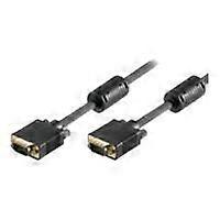 Screen cable - MICRO CONNECT - MONGG10FB - 10 m - Black - Double shielding, ferrite core