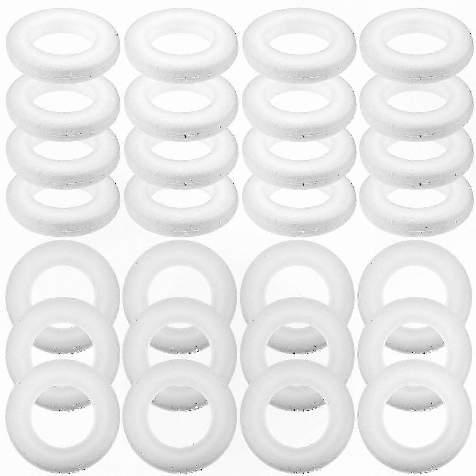 30pcs Foam Circles for DIY Art, Round Bases for Holiday Decoration Crafting Projects