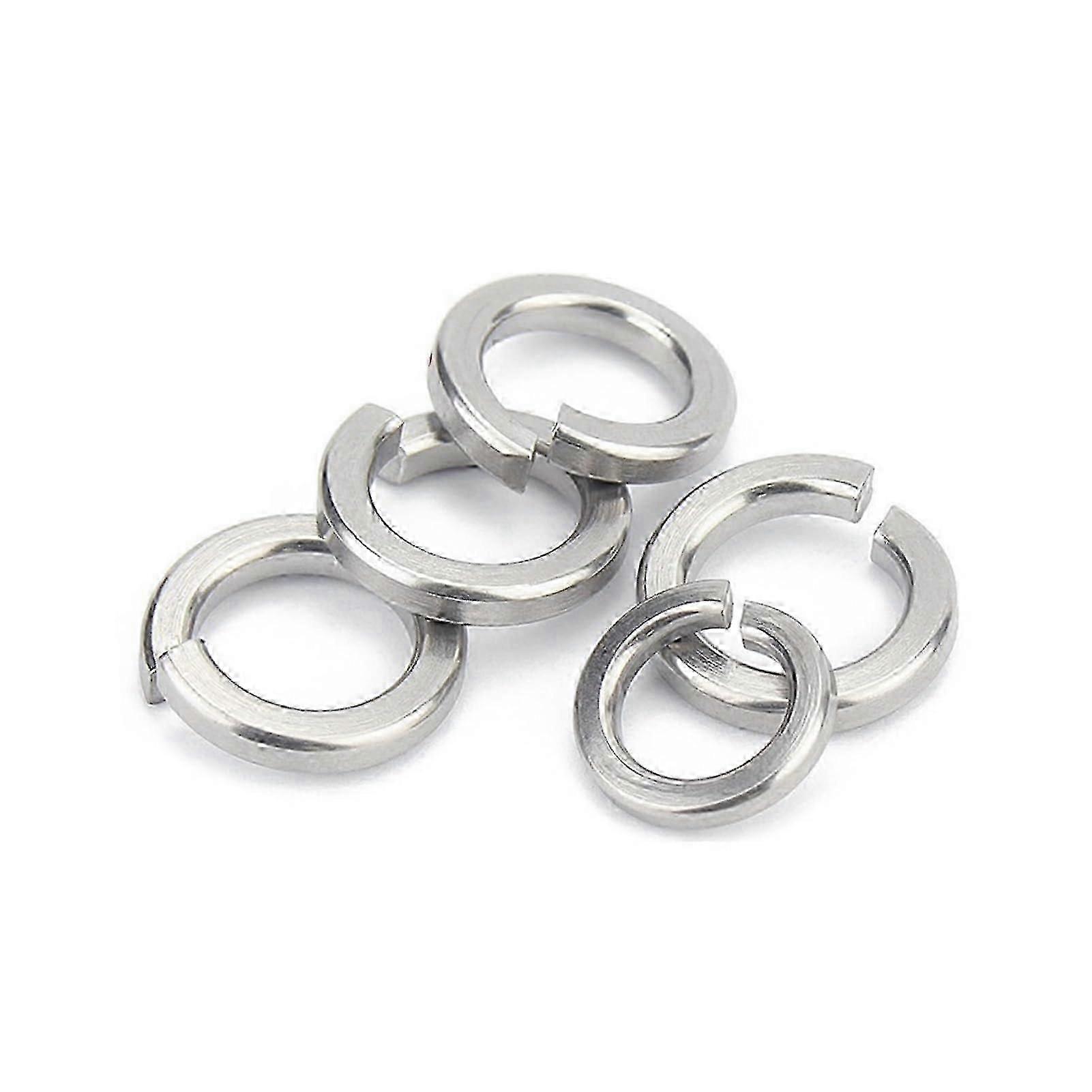 10/50/ 100pcs Spring Split Lock Washer Elastic Gasket M1.6 M2 M2.5 M3 M4 M5 M6 M8 M10 M12 M16 M24 A2 Stainless Steel(M14,10Pcs) 25-26